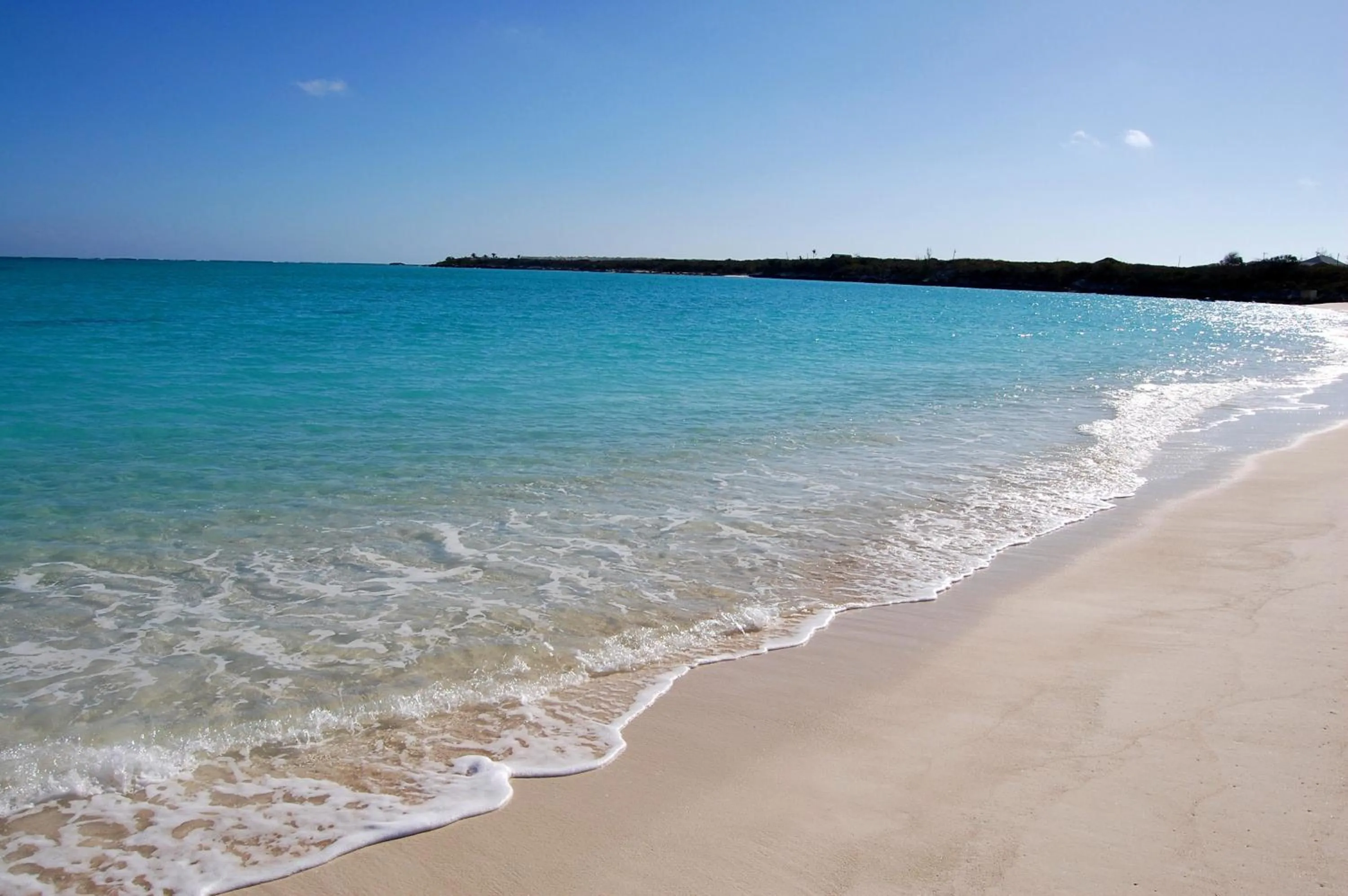 Beach in Paradise Bay Bahamas
