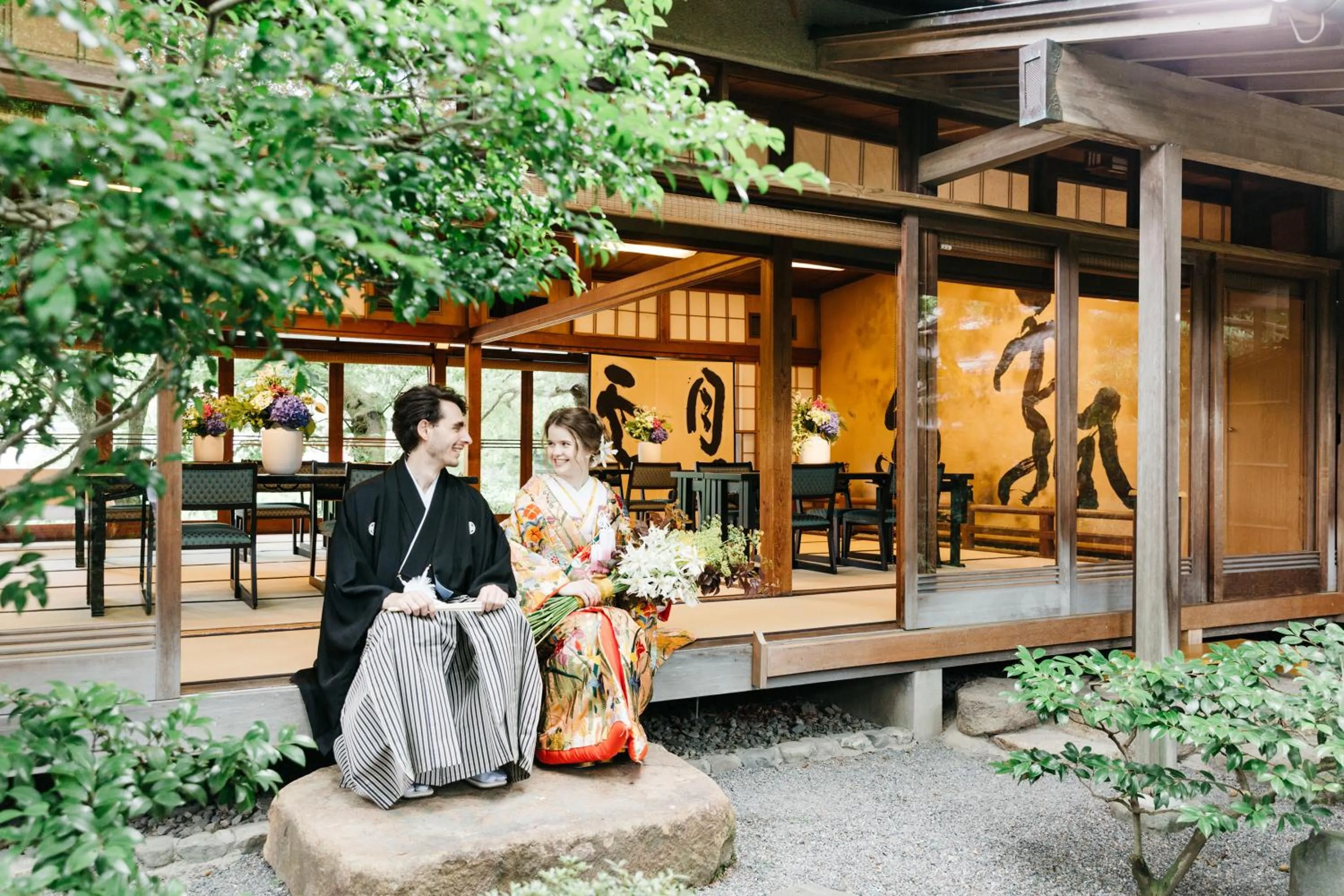 Guests in Heihachi Tea House Inn