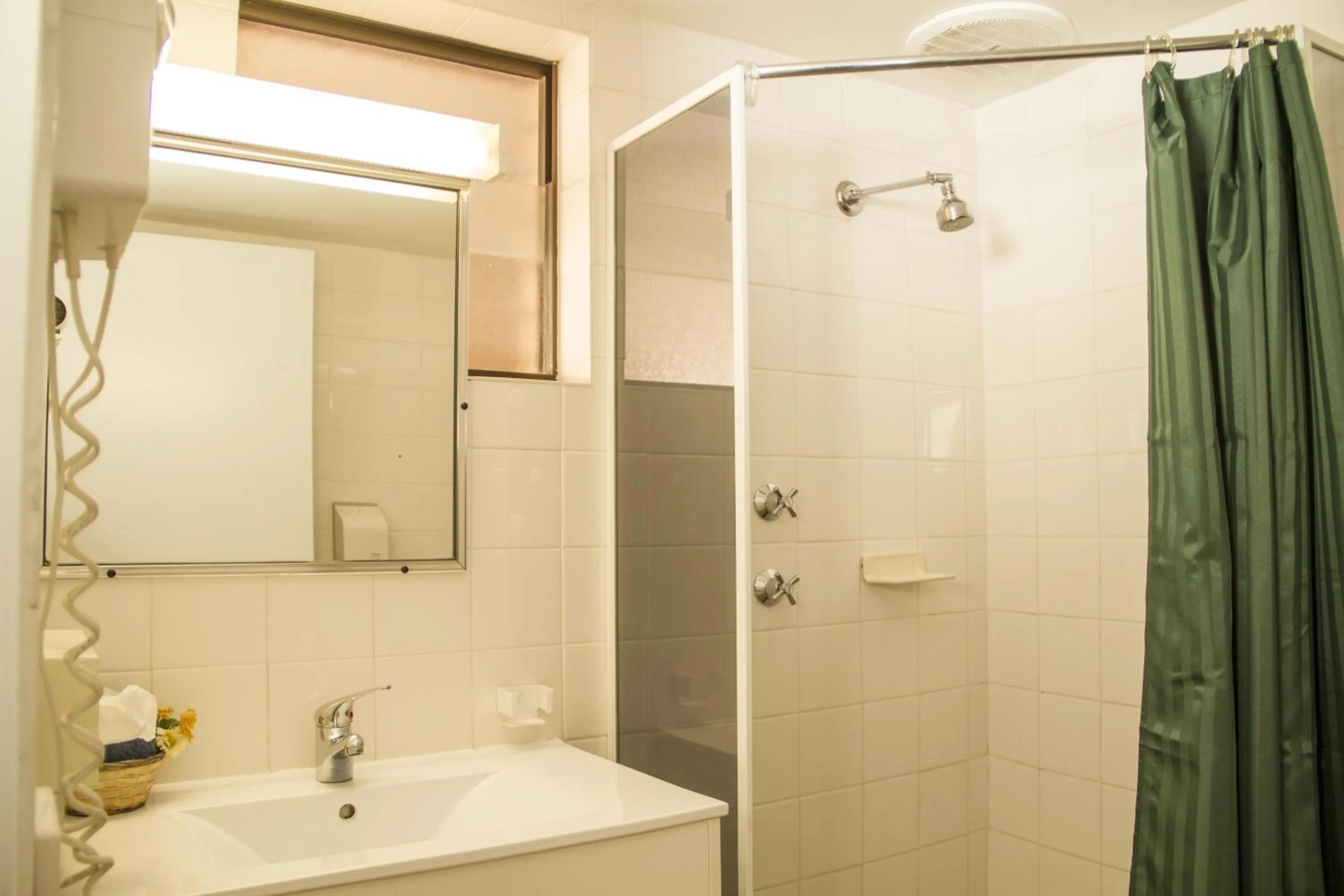 Shower in Fountain View Motel