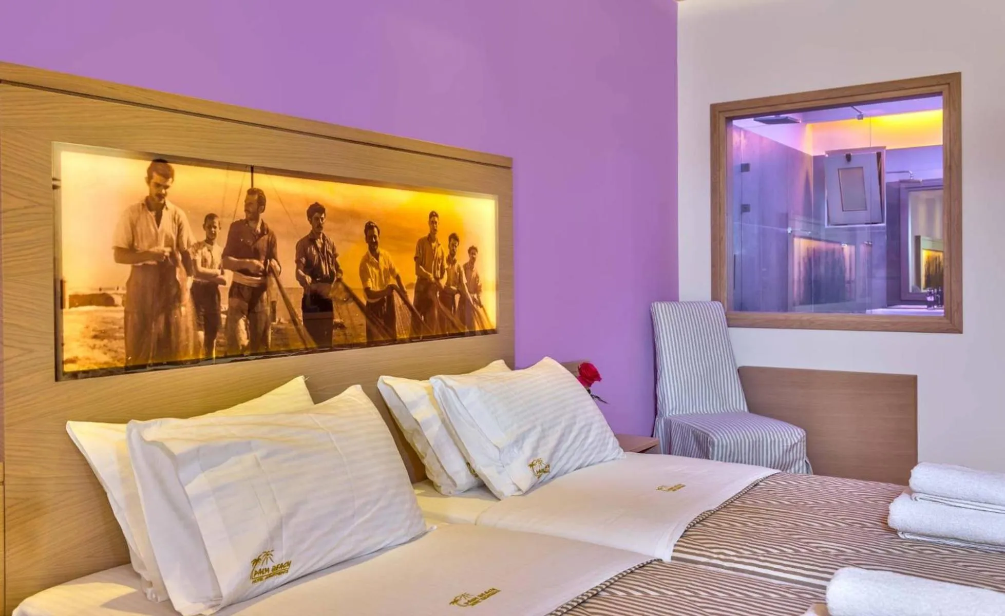 Photo of the whole room, Bed in Palm Beach Hotel Apartments