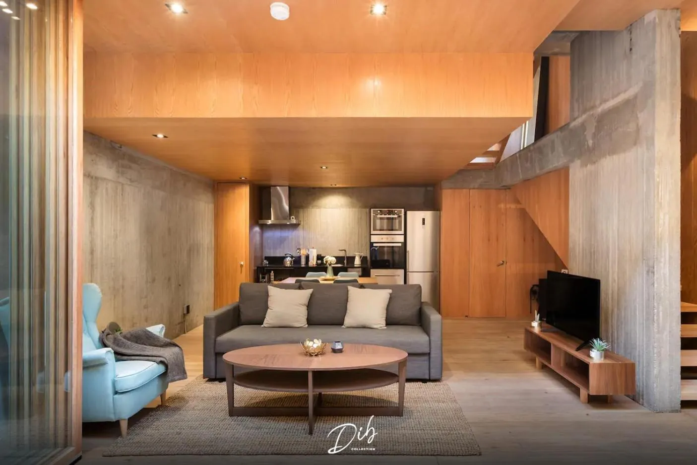 Living room in DIB Collection - Modern Stays in Roma Norte