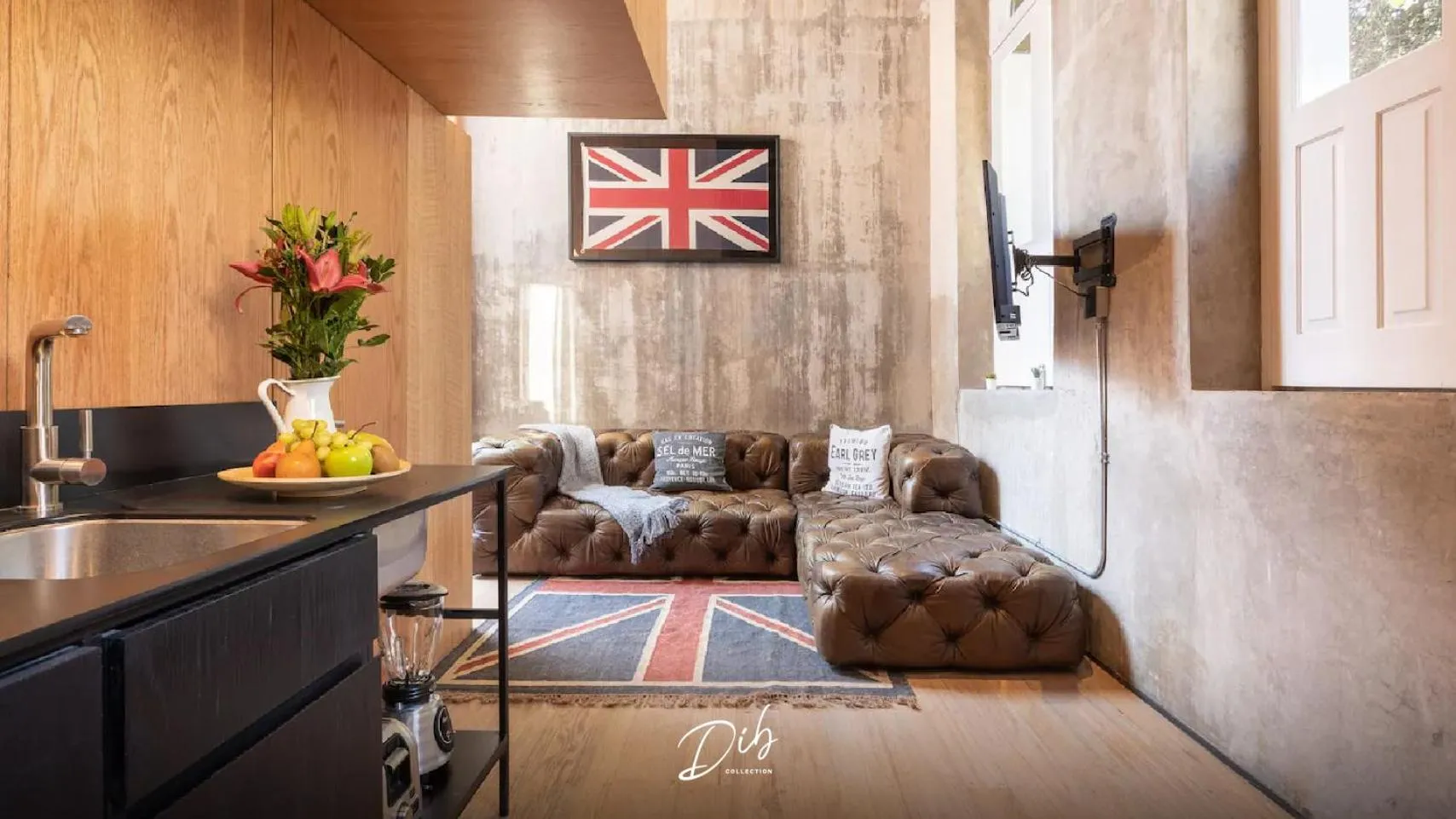 Living room in DIB Collection - Modern Stays in Roma Norte