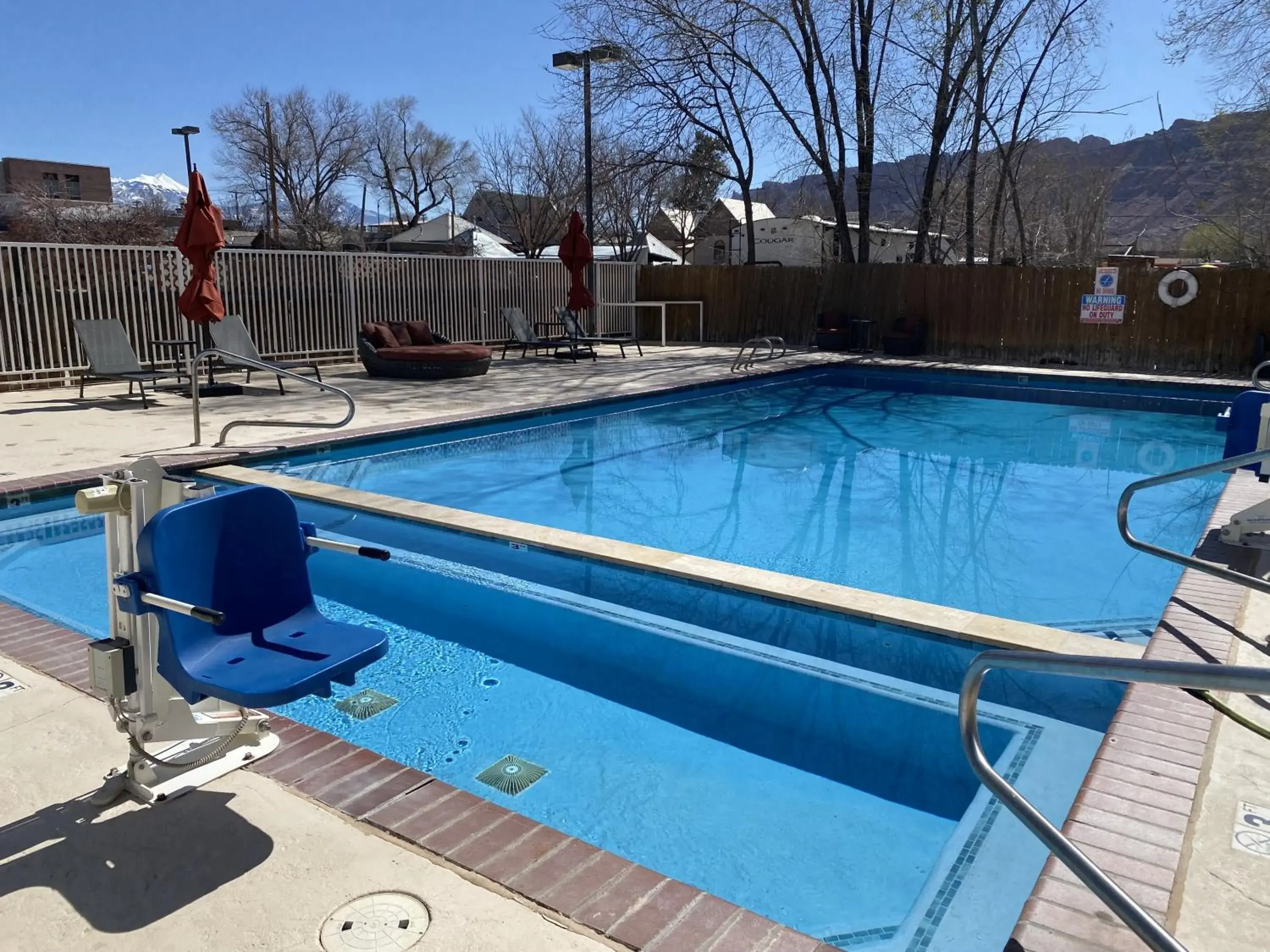 Pool view in River Canyon Lodge Pool view in River Canyon Lodge