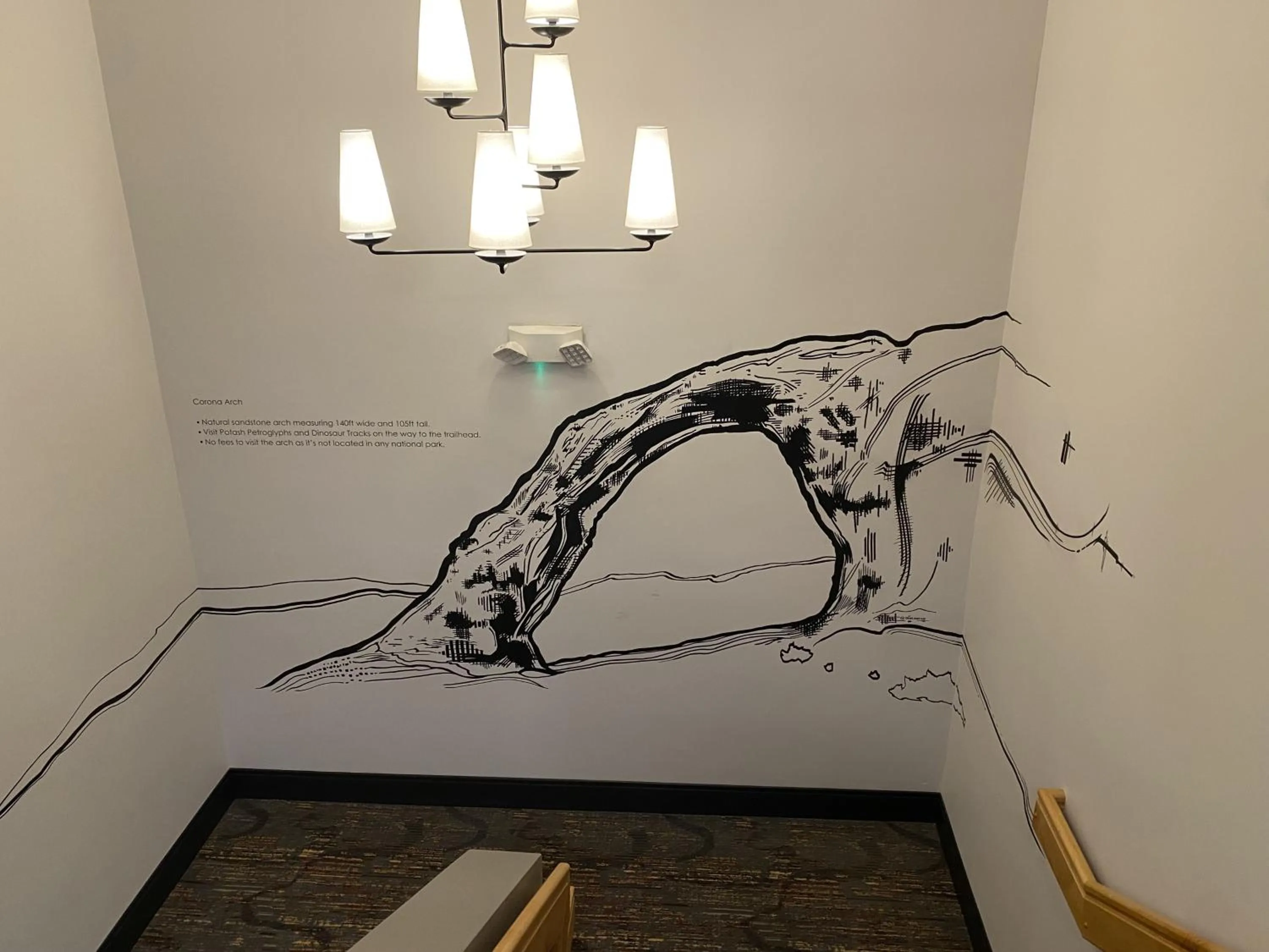 Decorative detail in River Canyon Lodge