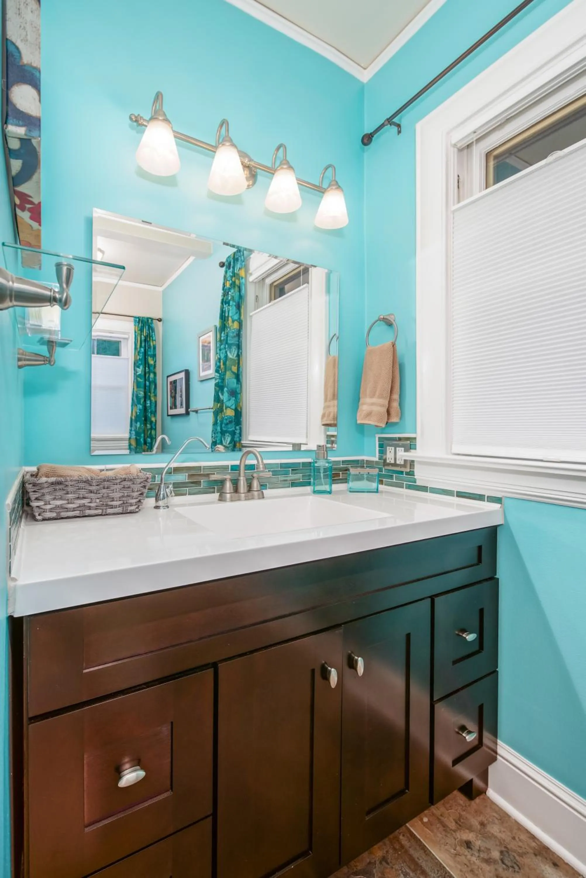 Bathroom in Secluded Patio Suite Right By All The Action