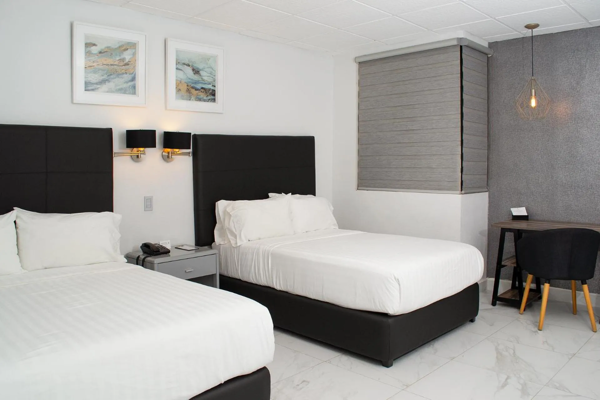 Bed in Hotel Posada San Antonio