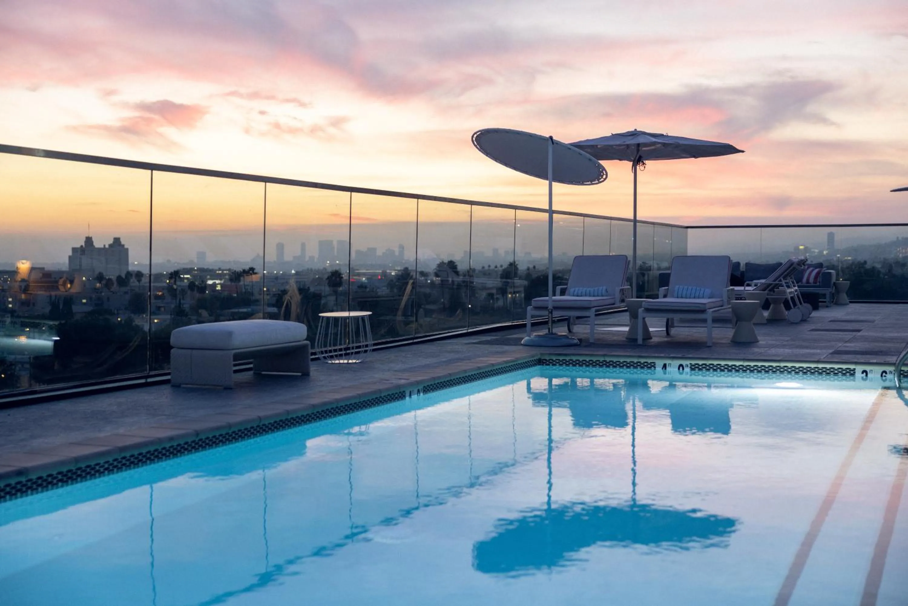 Swimming pool in The Godfrey Hotel Hollywood