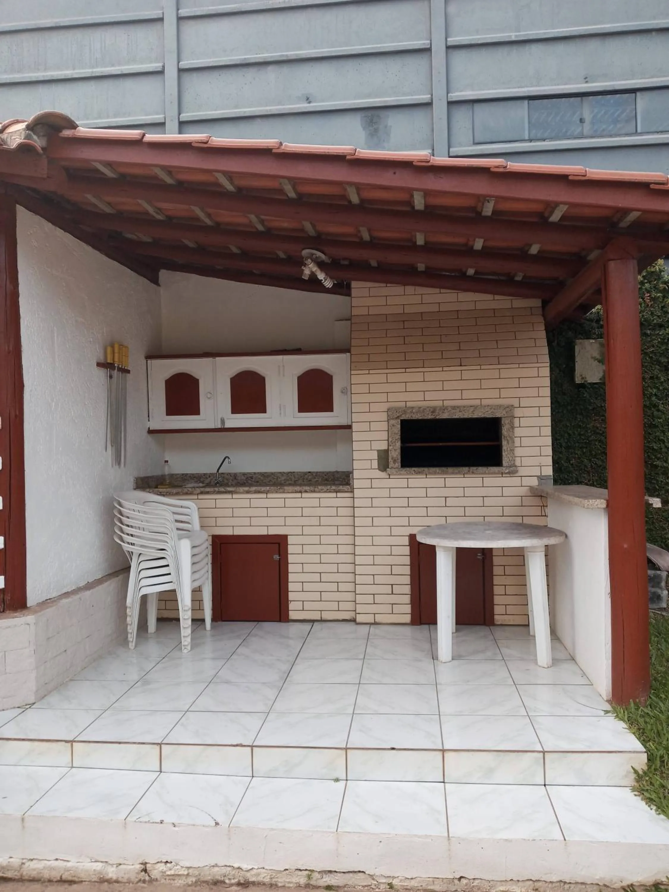 BBQ facilities in Pousada Caminho do Mar