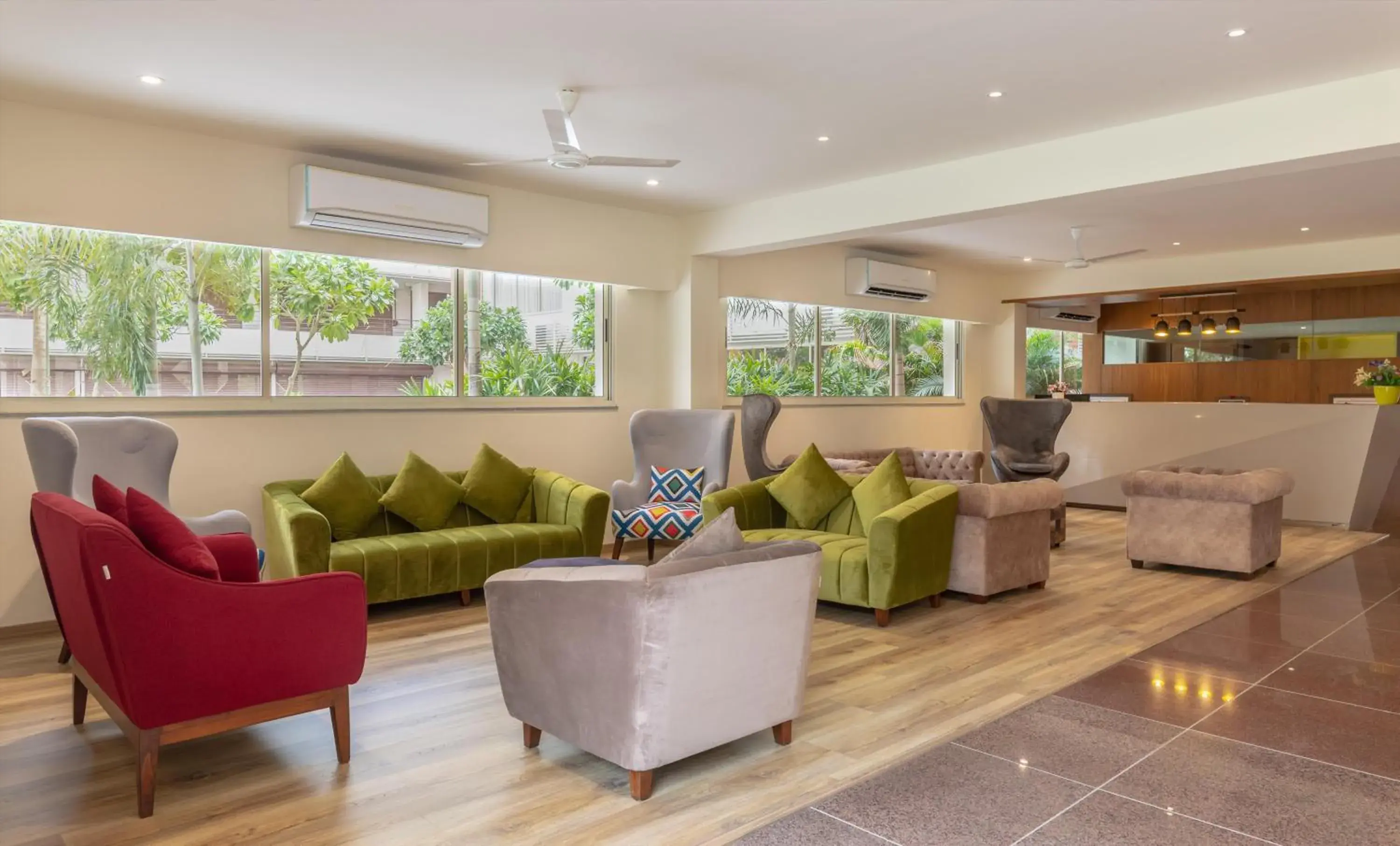 Lobby or reception in Siara Styles Amba Suites, Gandhinagar Lobby or reception in Siara Styles Amba Suites, Gandhinagar