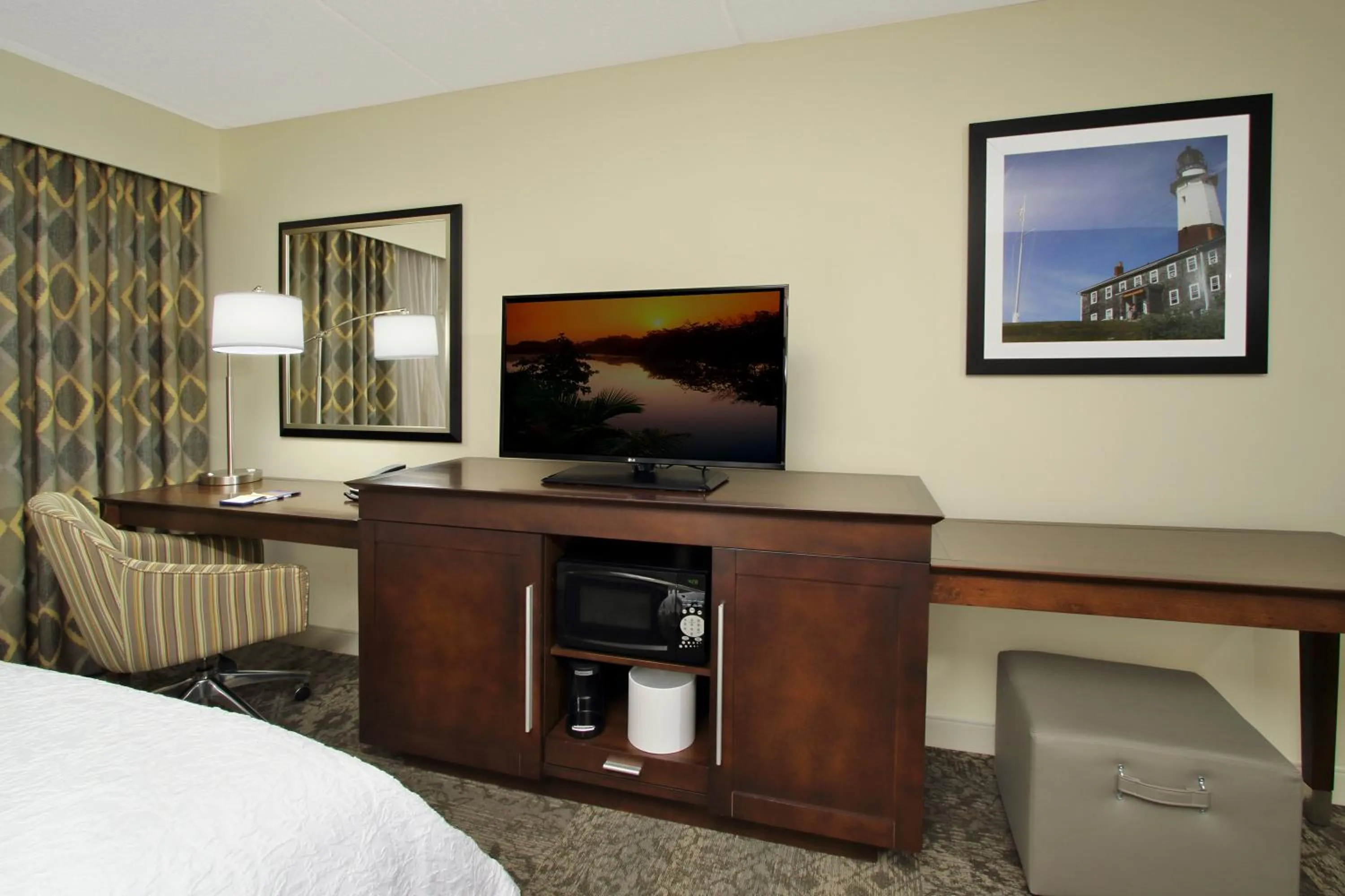 TV and multimedia in Hampton Inn & Suites By Hilton - Rockville Centre