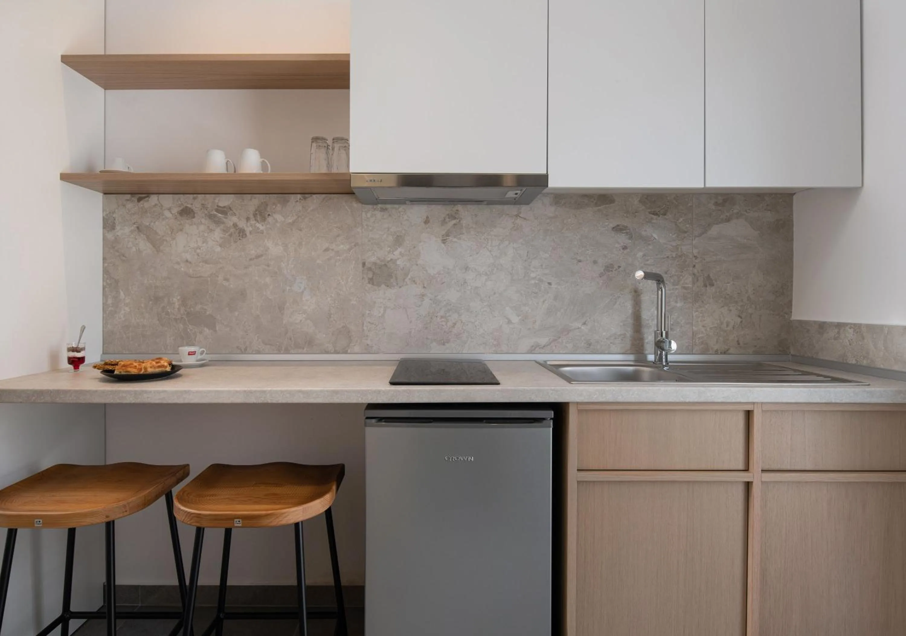 Kitchen or kitchenette in Asteras Hotel