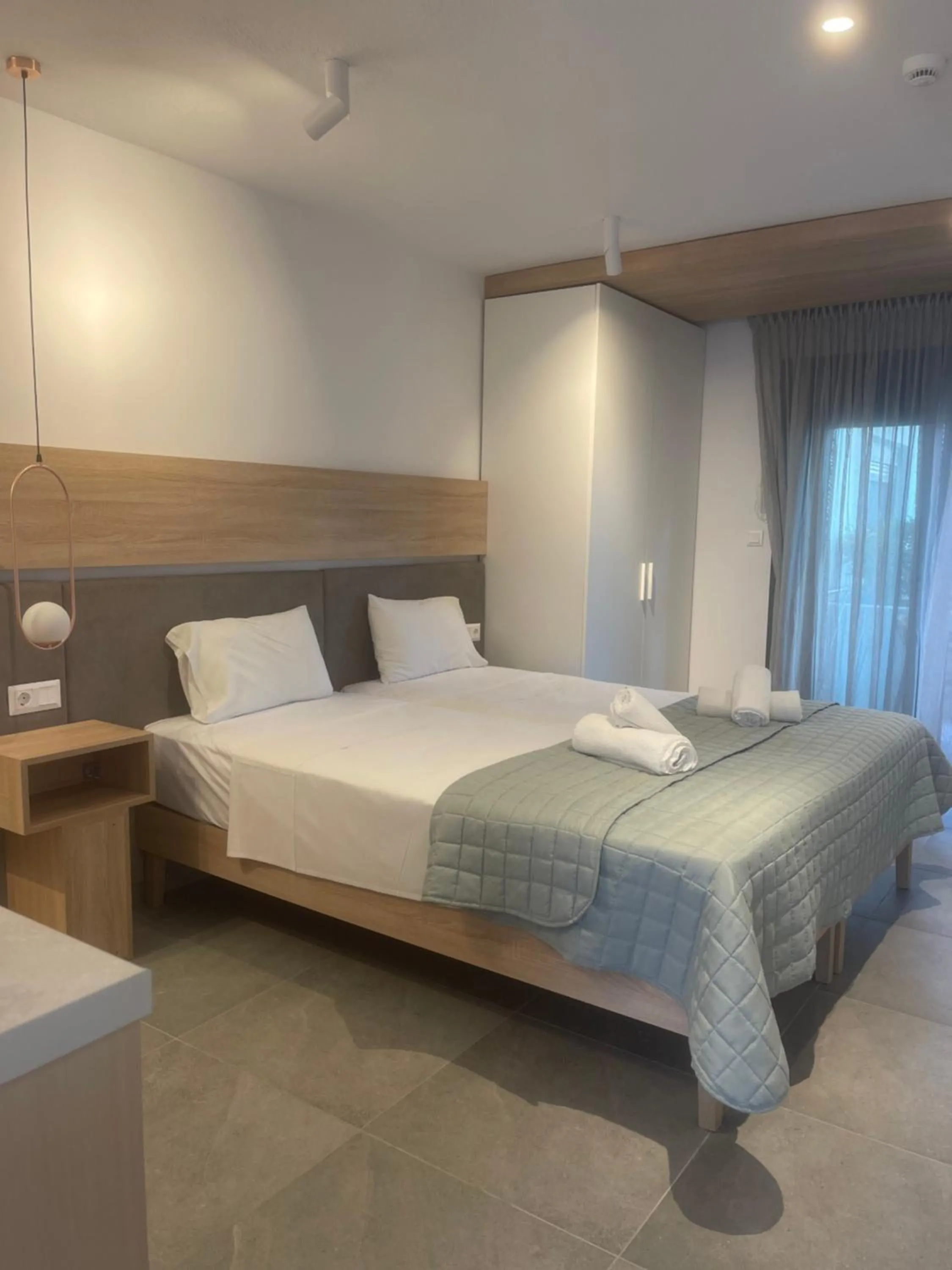 Bed in Asteras Hotel