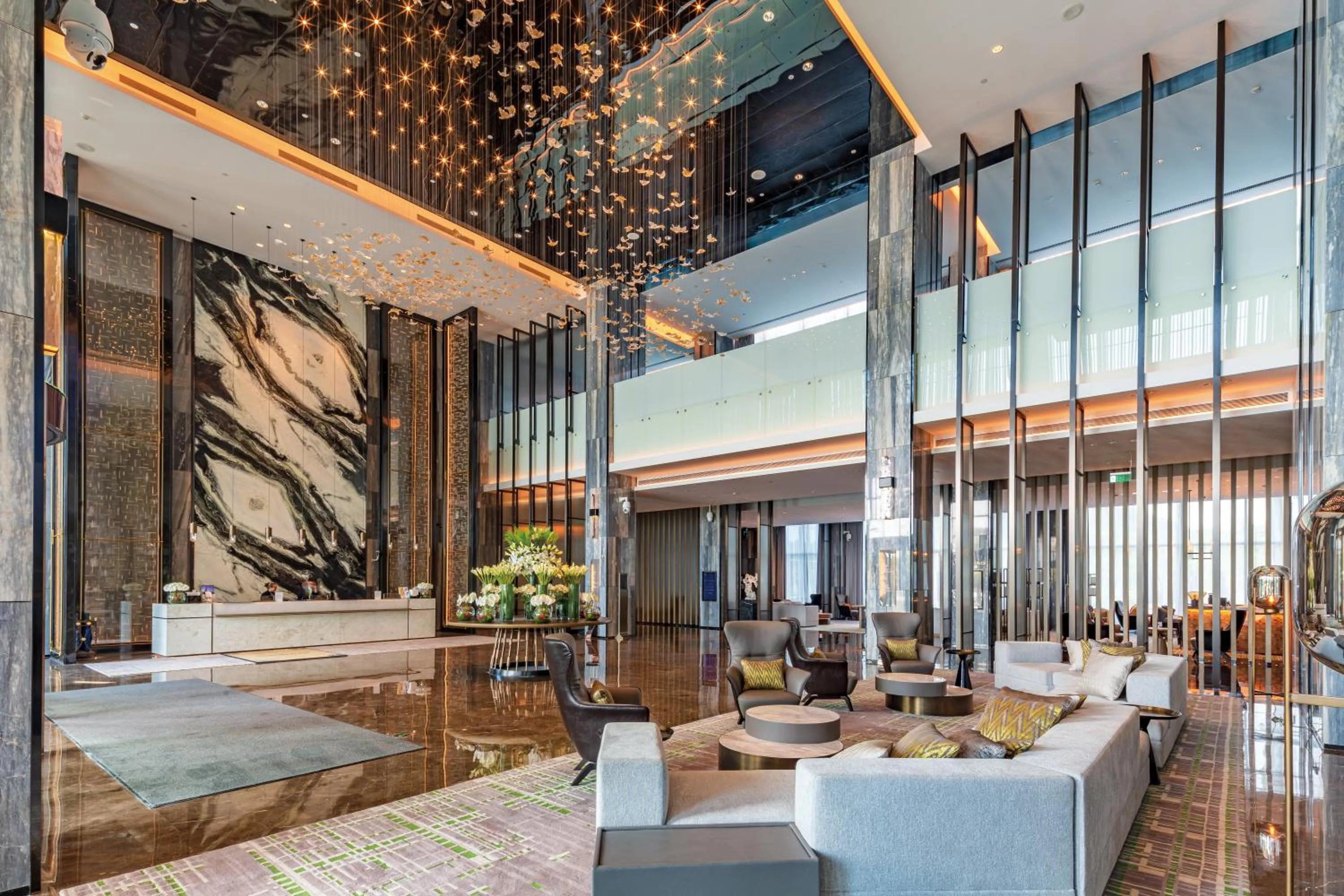 Lobby or reception in Wanda Realm Heshan