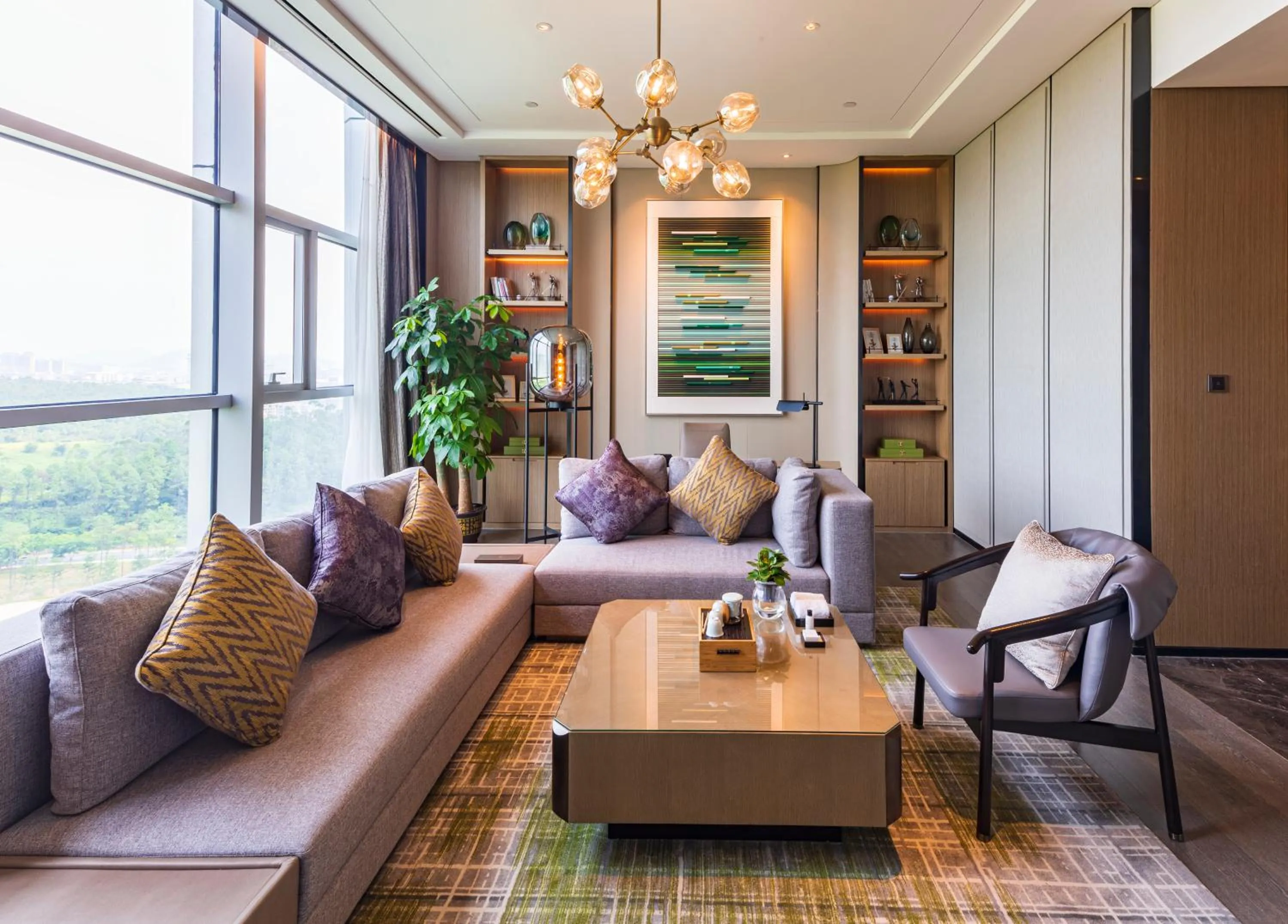 Living room in Wanda Realm Heshan