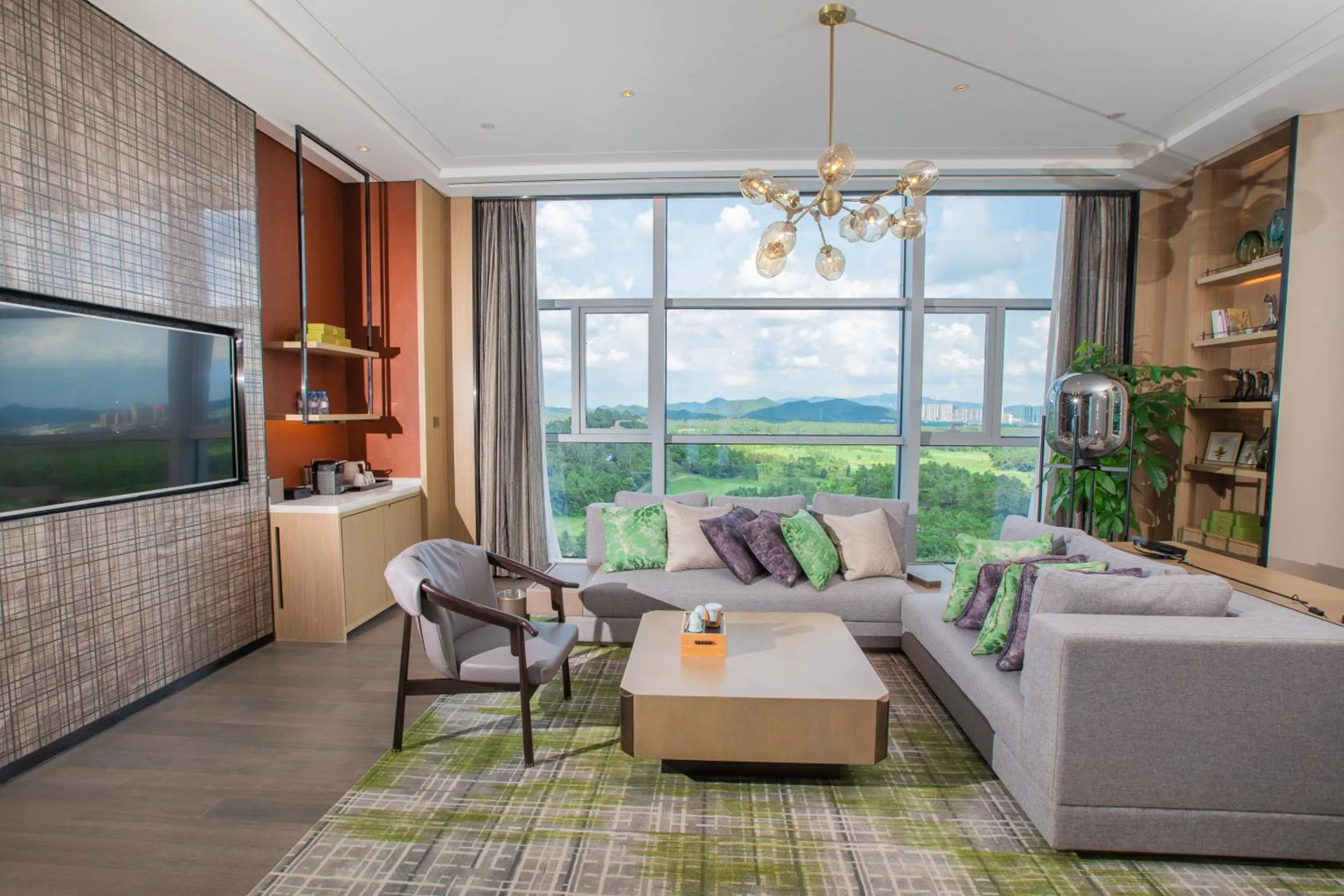 Living room in Wanda Realm Heshan