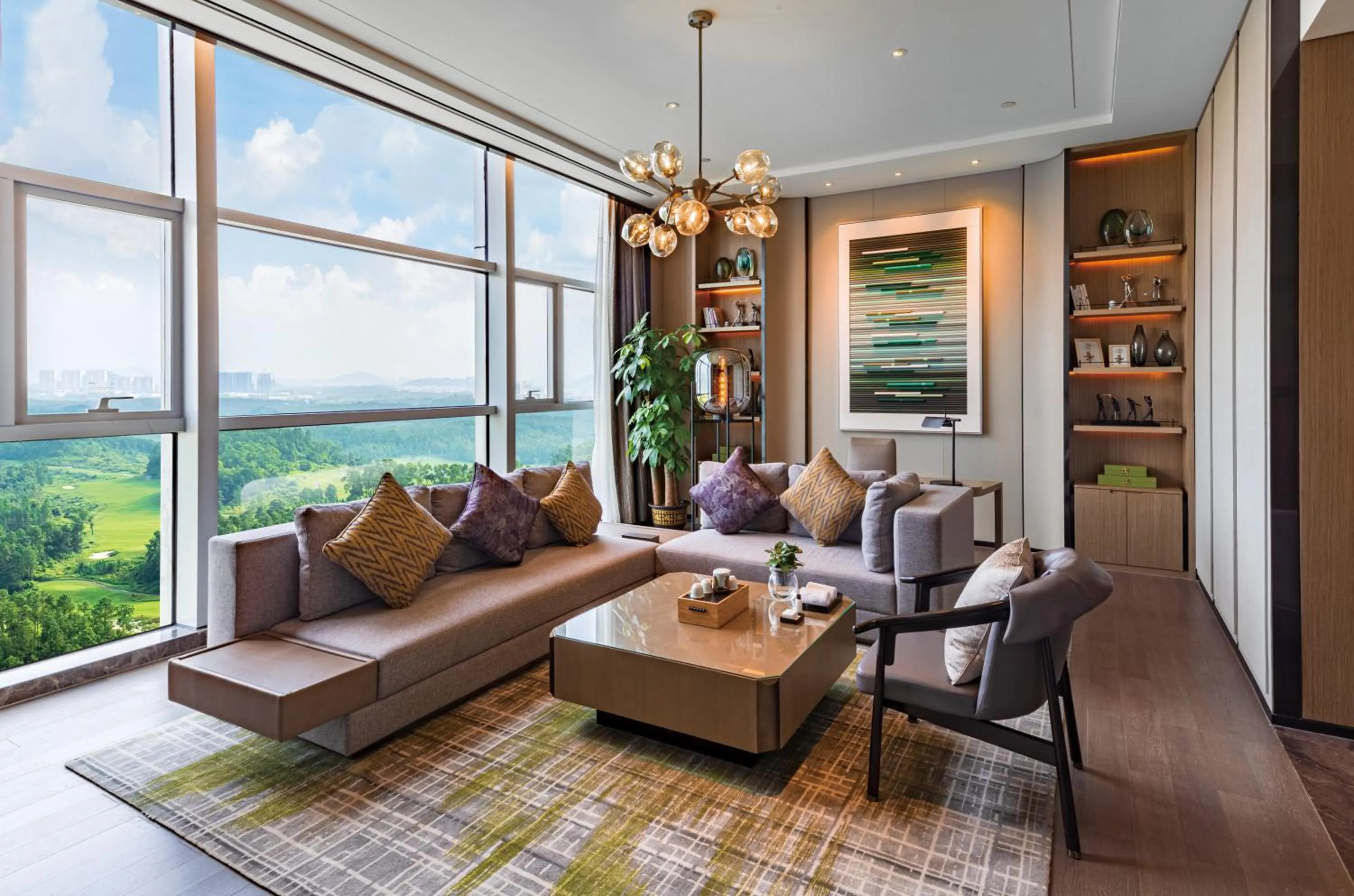 Living room in Wanda Realm Heshan