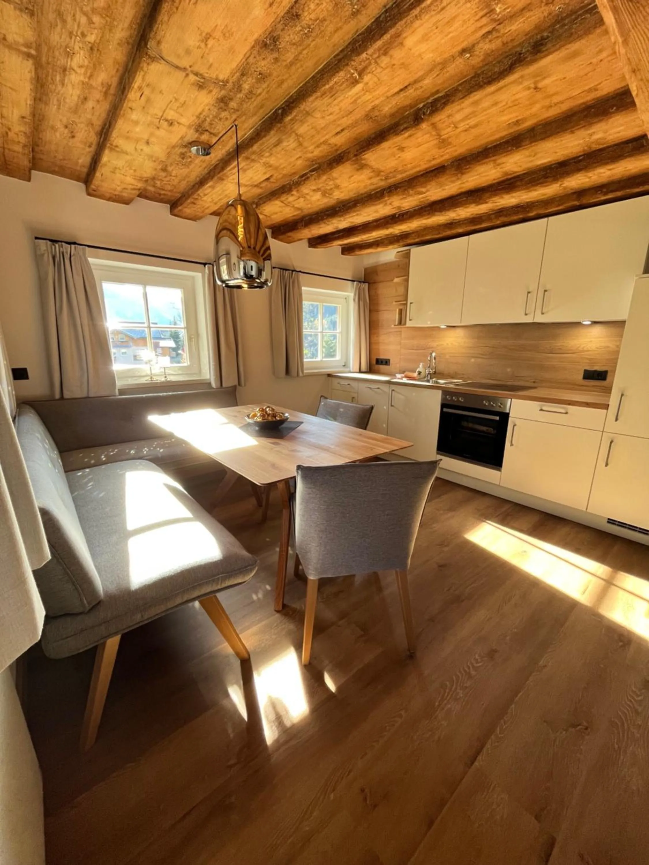 Kitchen or kitchenette in Appartements Zahnleiten