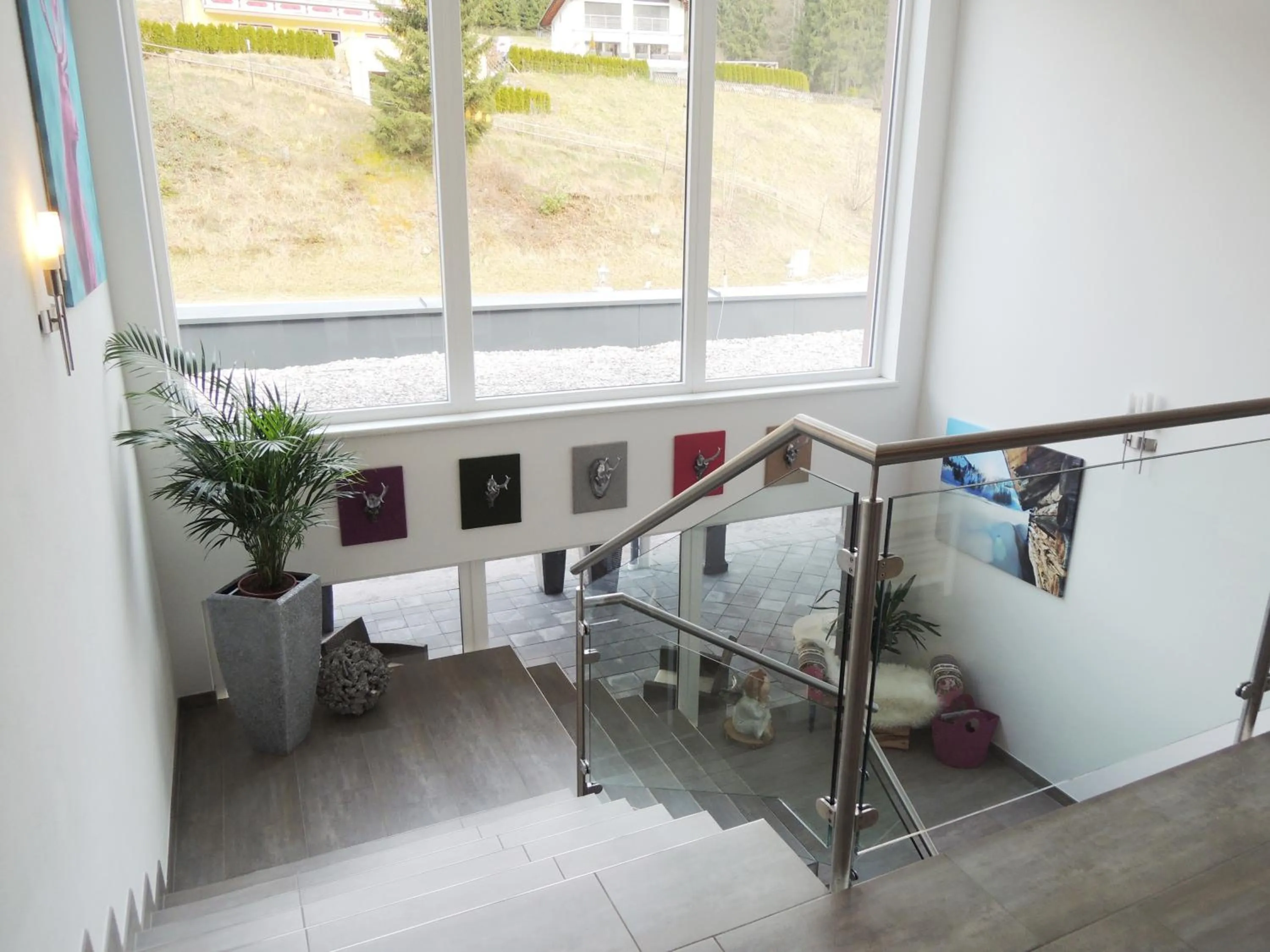 Lobby or reception, Bed in Appartements Zahnleiten