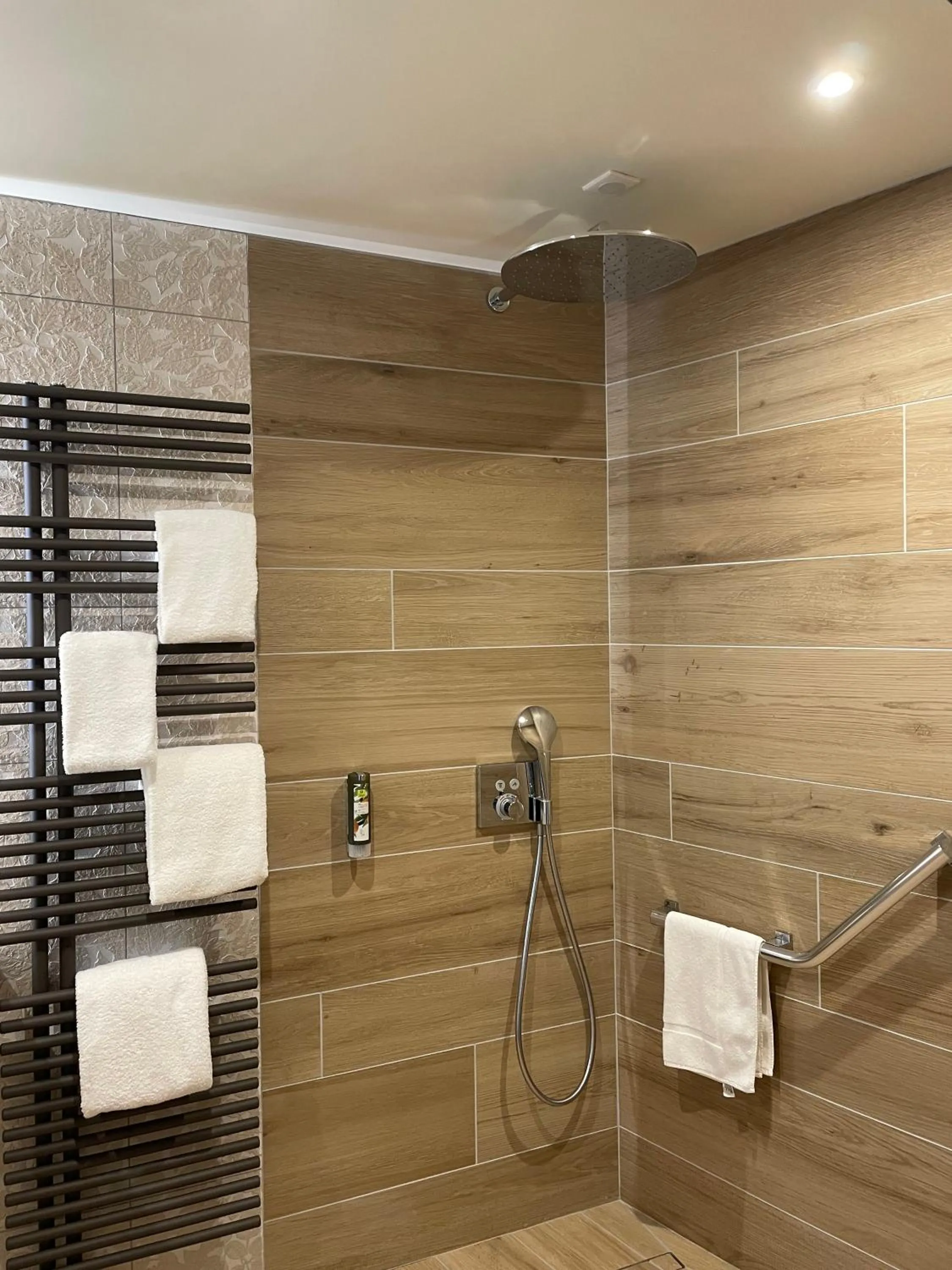 Shower in Le Bois Dormant-Hôtel Restaurant & Spa Logis Hôtel