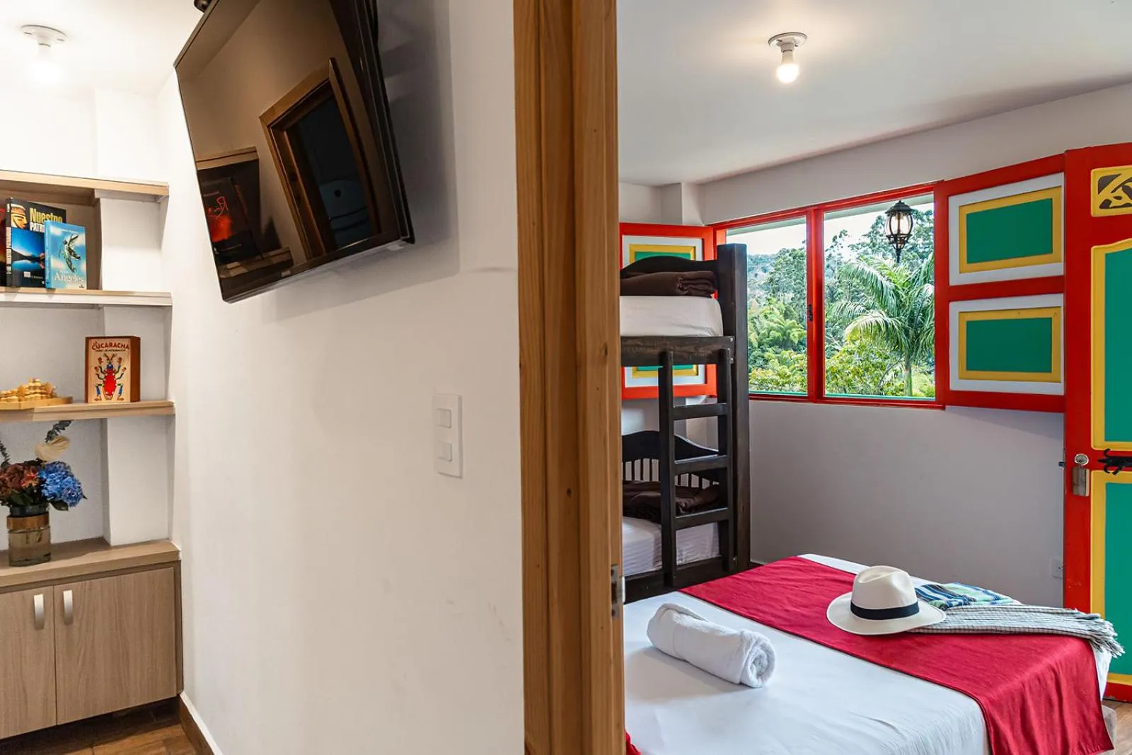 Bed in Hotel Mirador de Boquia Salento