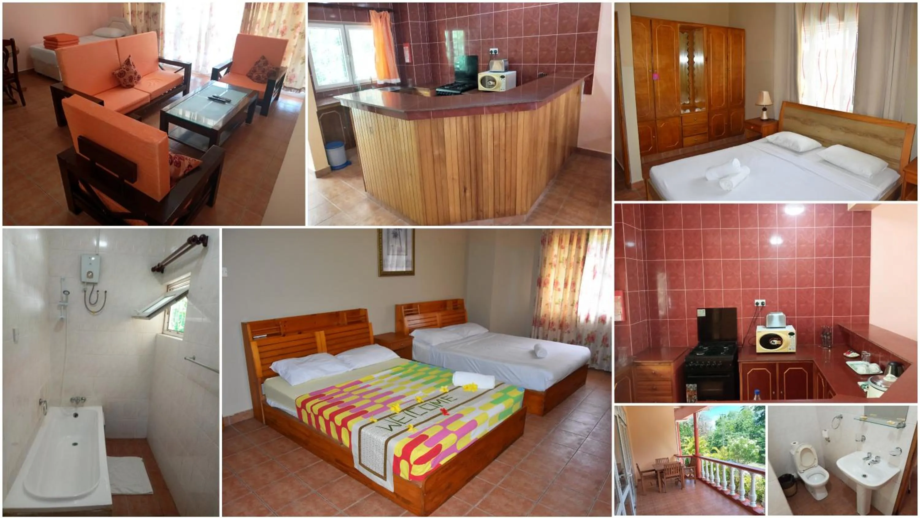 Bed in Reef Holiday Apartments