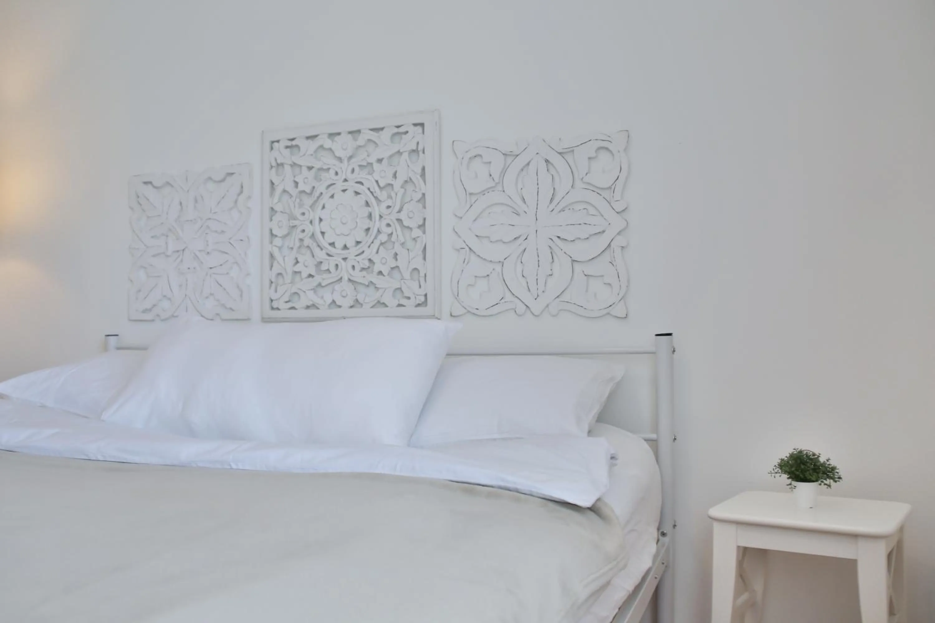 Bed in Historic Mexico Building Apartment