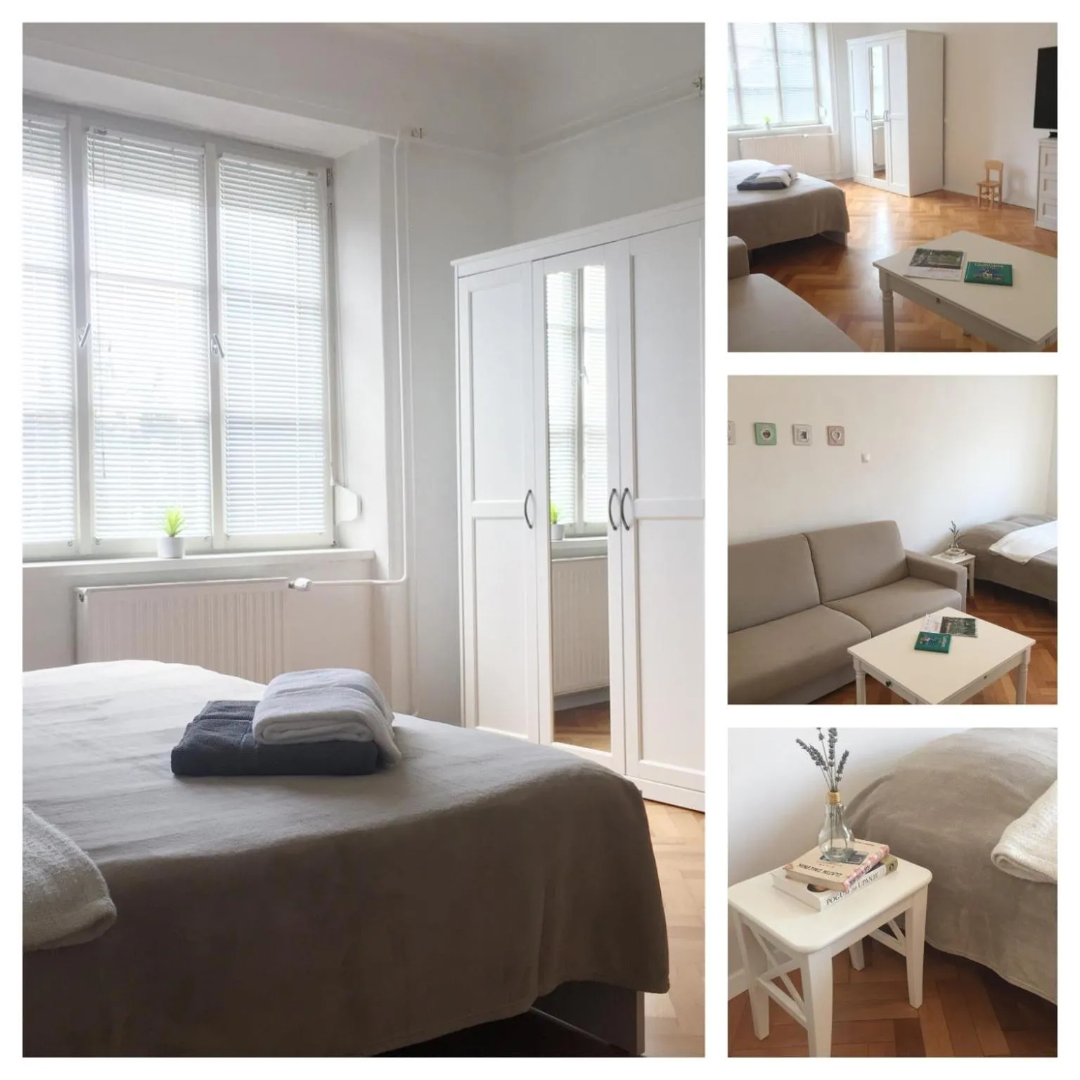 Bedroom, Bed in Historic Mexico Building Apartment