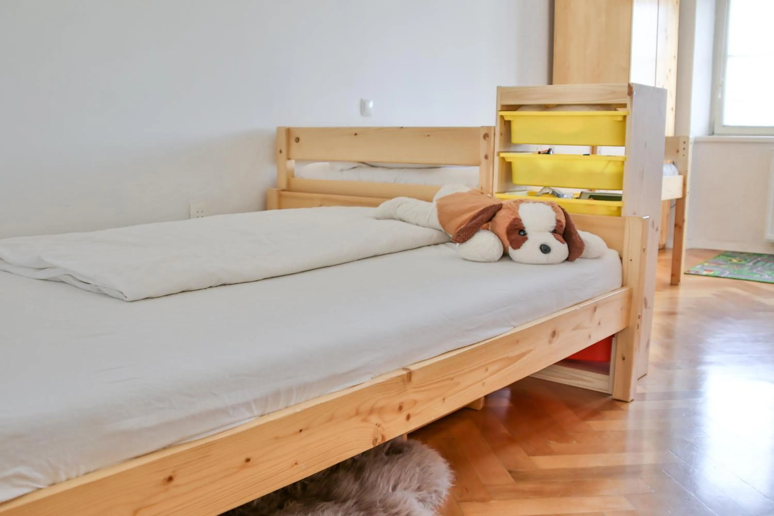 Bed in Historic Mexico Building Apartment