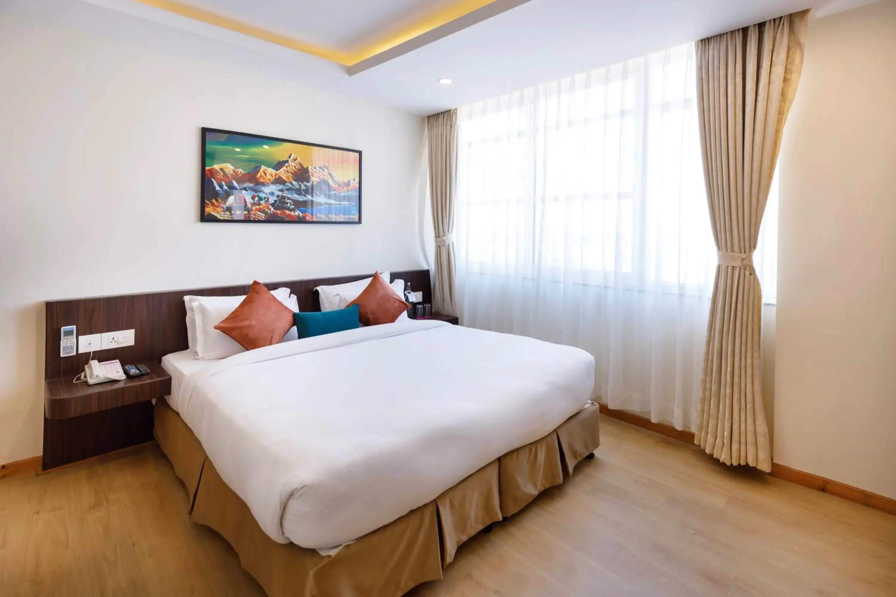 Bed in Hotel Sabrina Kathmandu Bed in Hotel Sabrina Kathmandu