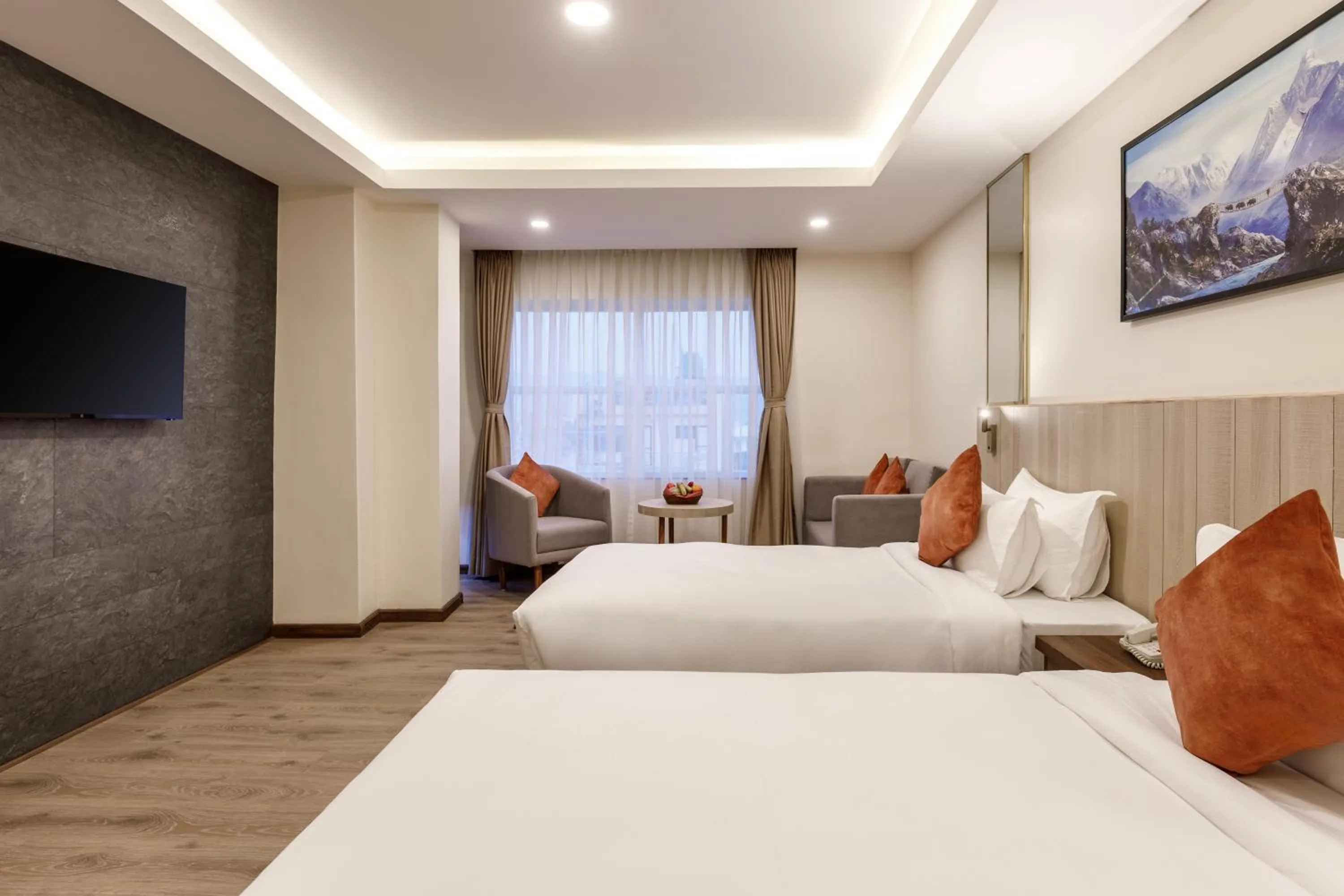 Photo of the whole room, Bed in Regenta Place Sabrina Kathmandu Nepal