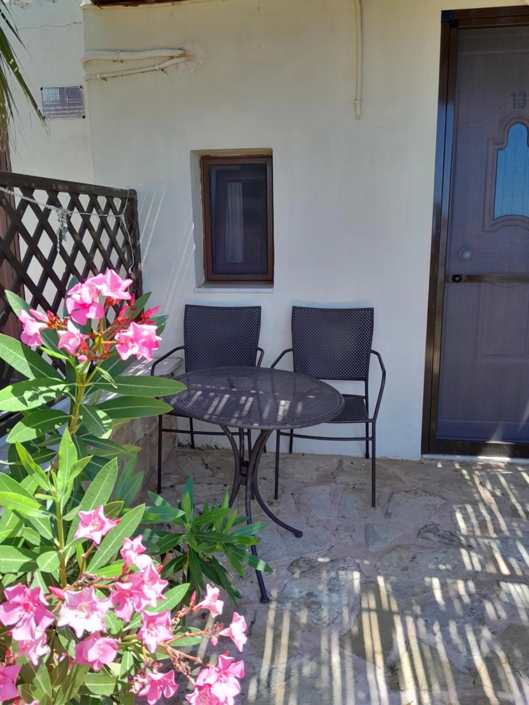 Patio in Kavos Melissa Studios