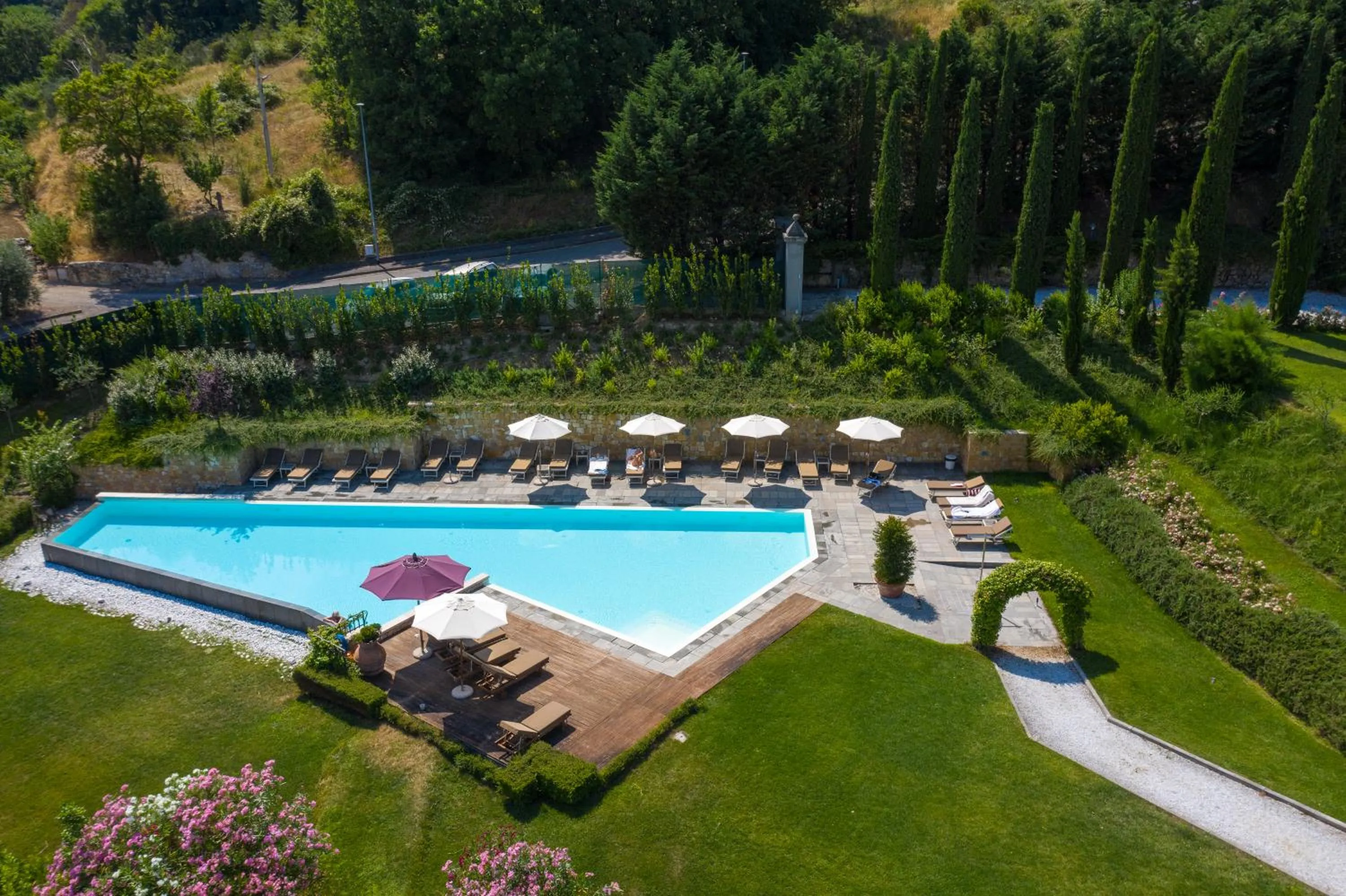 Pool view in Relais Villa Belvedere