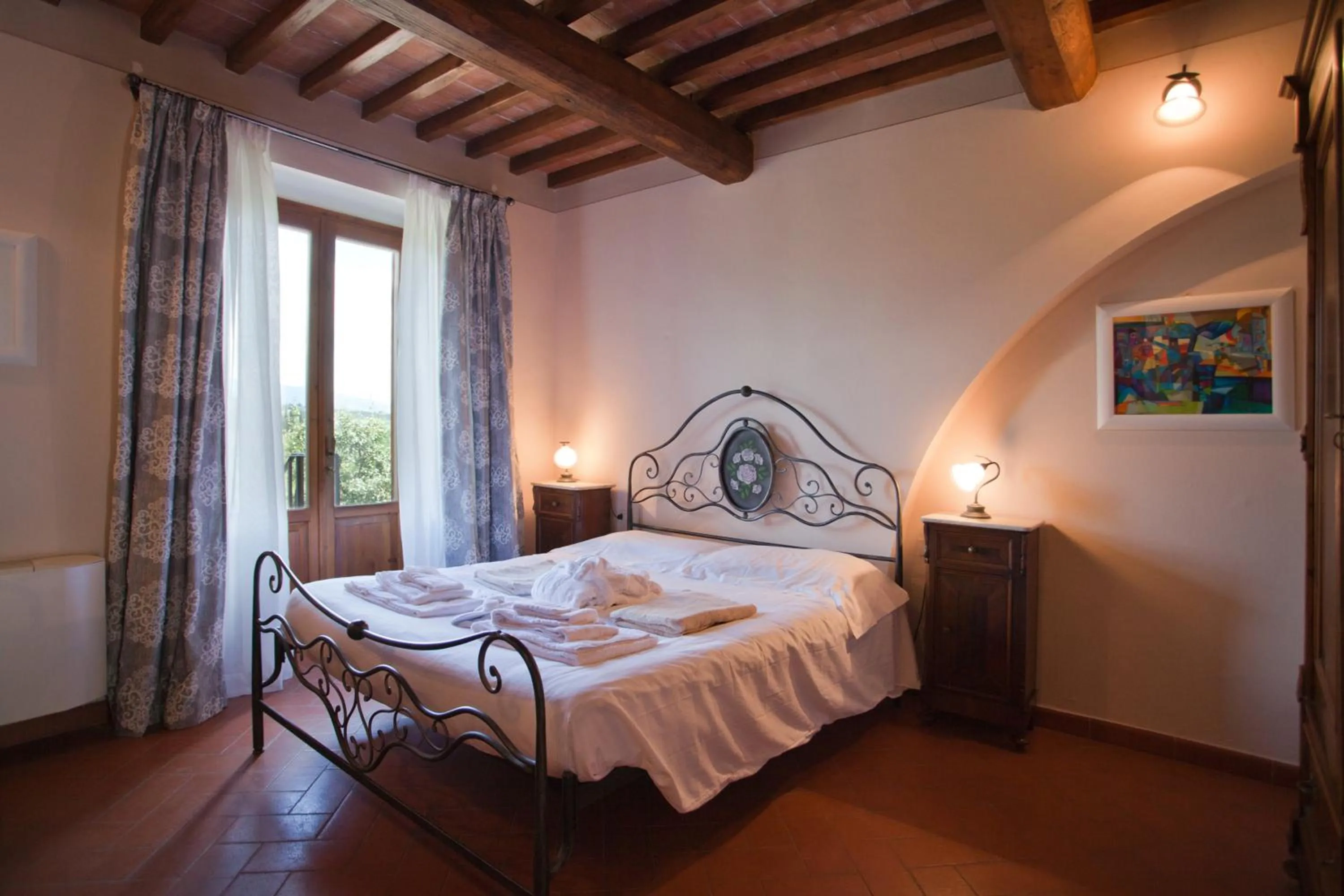 Balcony/Terrace, Bed in Relais Villa Belvedere