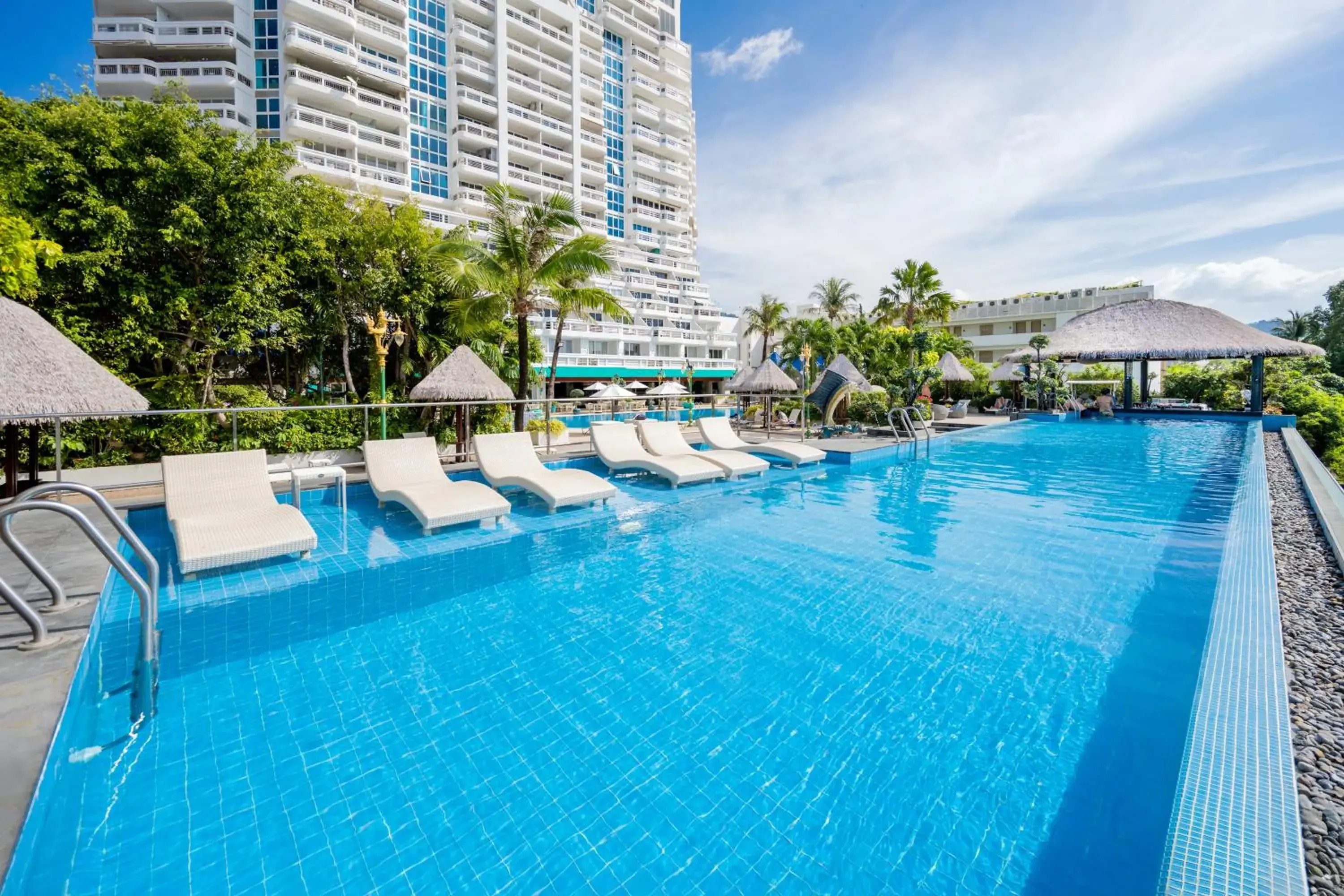 Pool view in Andaman Beach Suites Hotel, Patong Phuket Pool view in Andaman Beach Suites Hotel, Patong Phuket