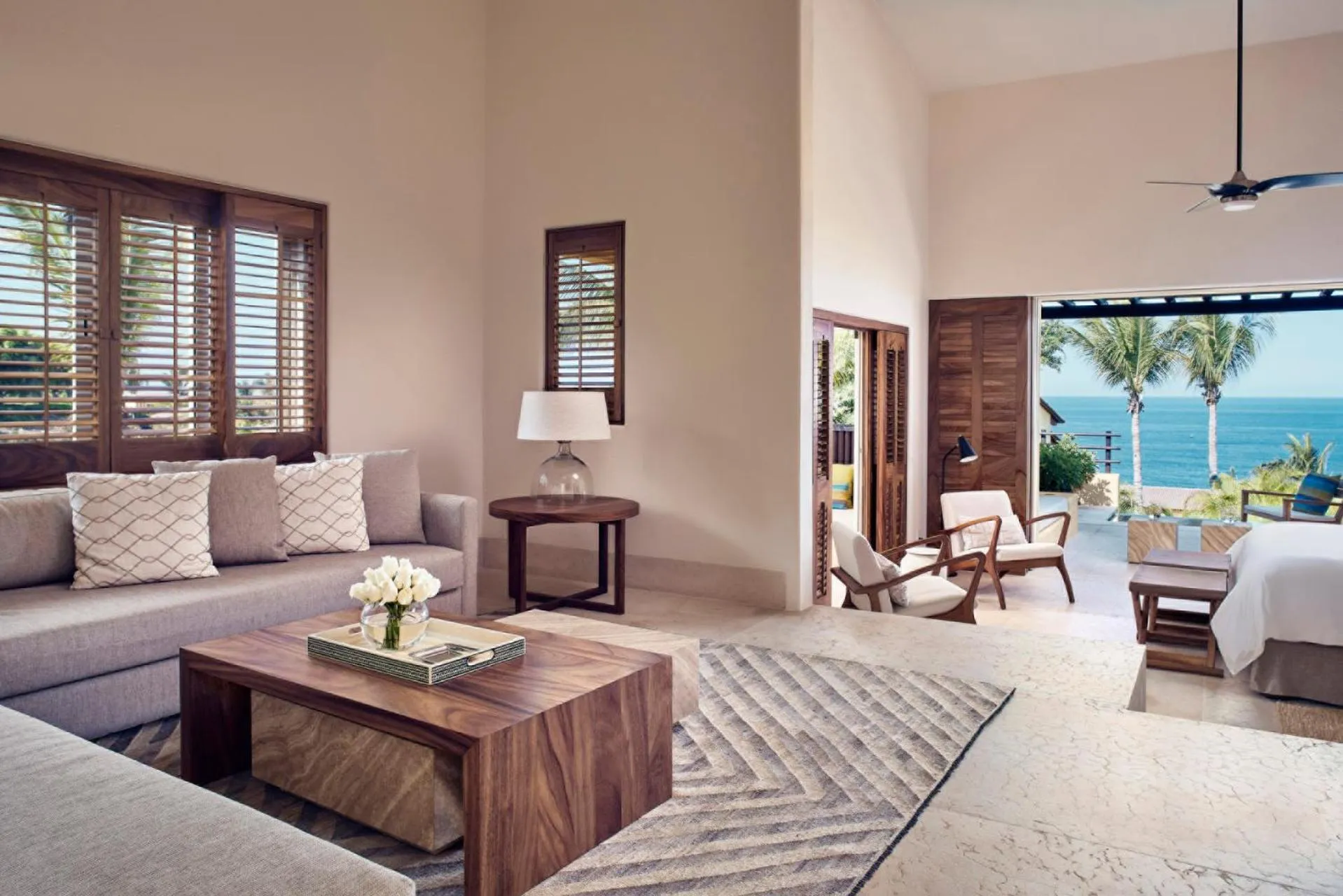 Seating area, Bed in Four Seasons Resort Punta Mita