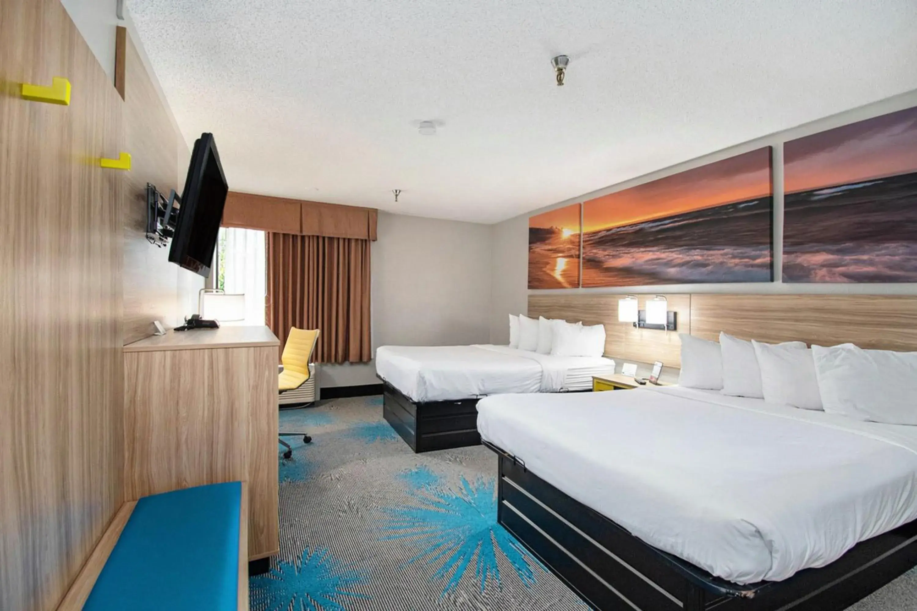 2 Queen Beds, Mobility Accessible Room, Roll-In shower, Non-Smoking in Days Inn & Suites by Wyndham Mt Pleasant 2 Queen Beds, Mobility Accessible Room, Roll-In shower, Non-Smoking in Days Inn & Suites by Wyndham Mt Pleasant
