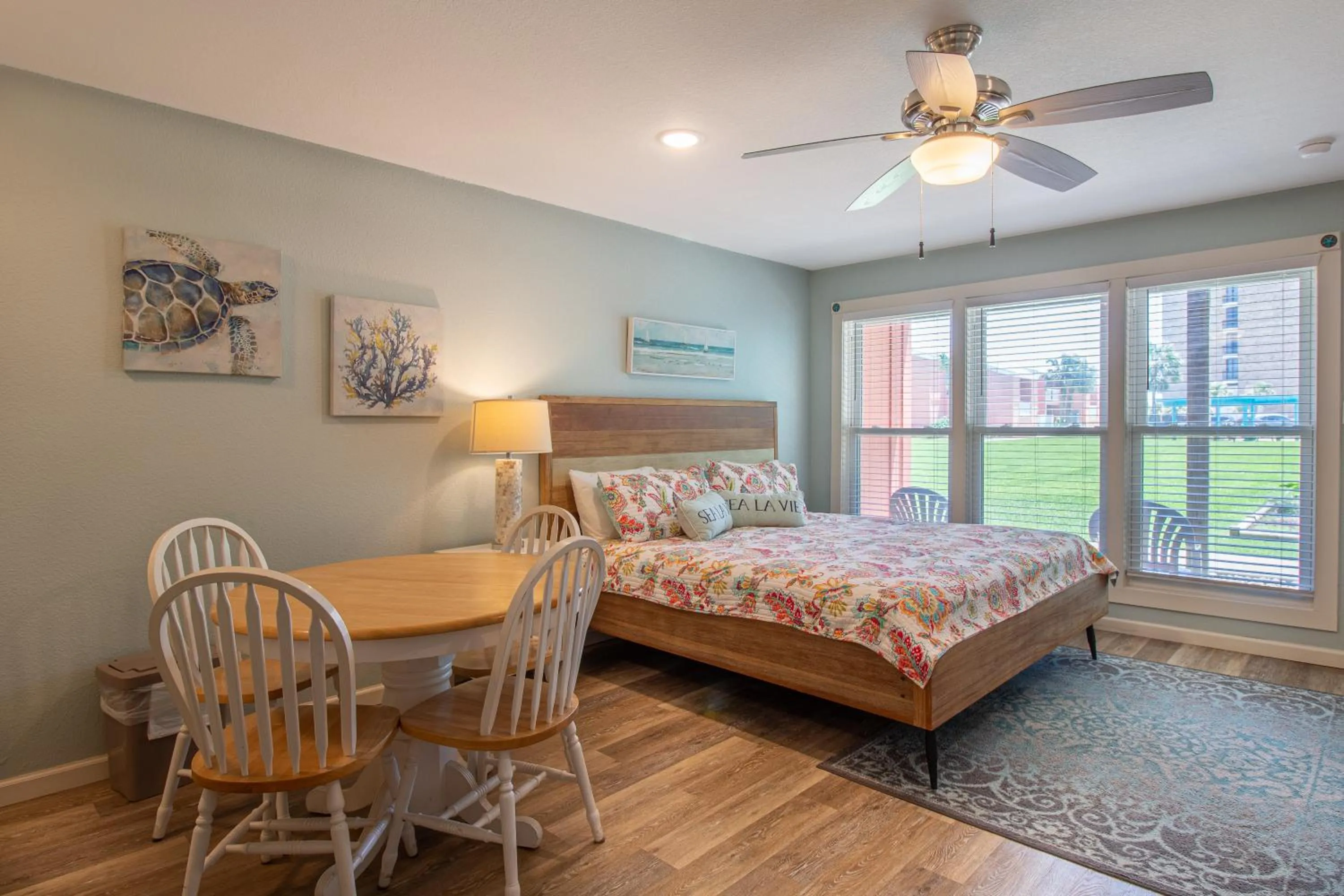 Bed in Executive Keys Condominiums on the Beach