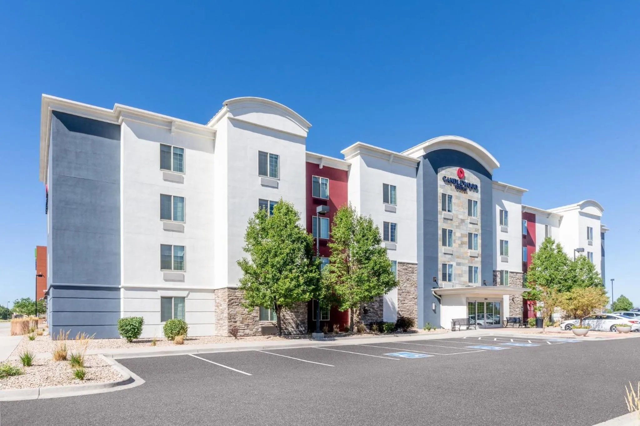 Property building in Candlewood Suites Denver Northeast - Brighton, an IHG Hotel