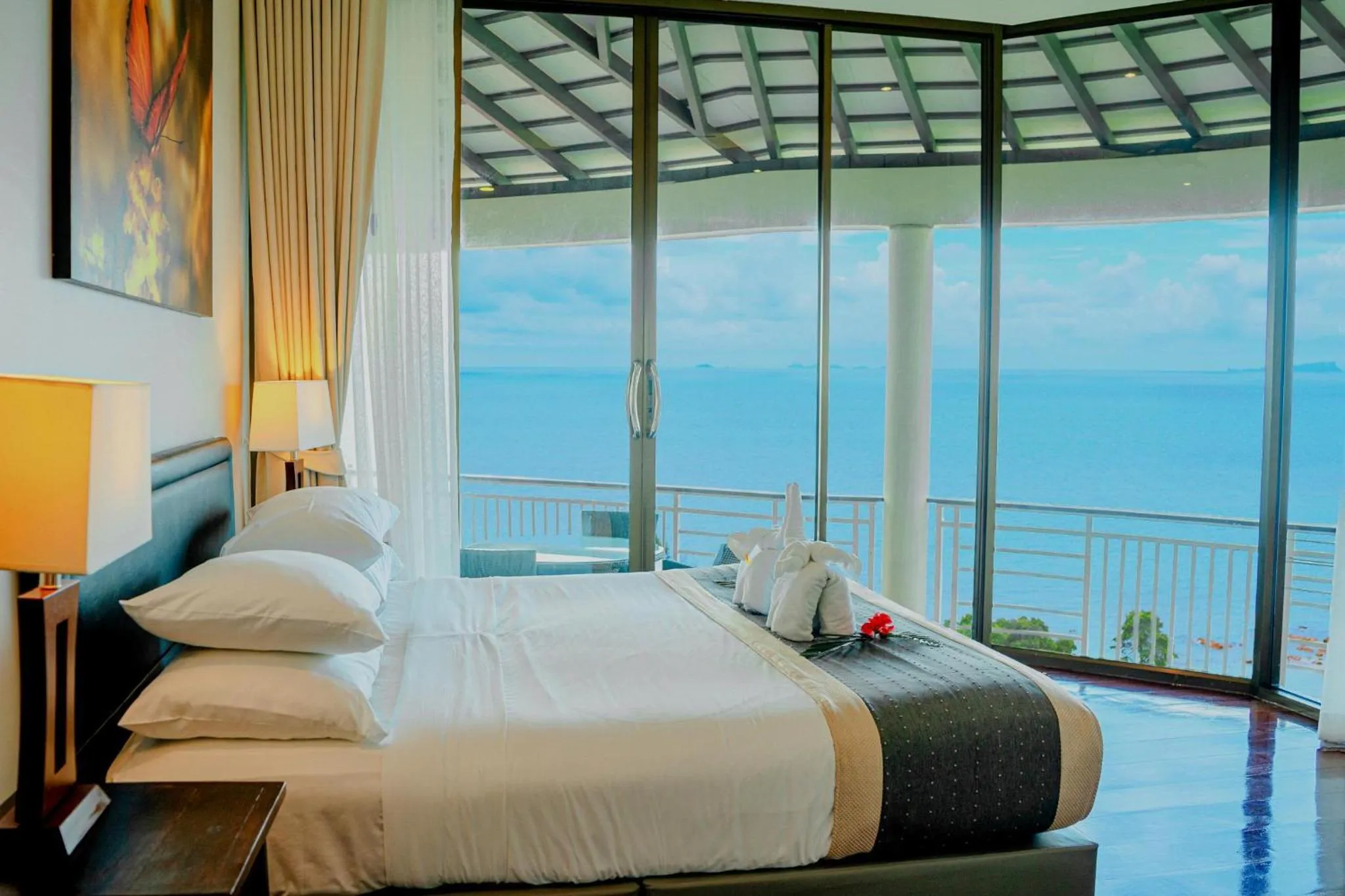 Bedroom, Bed in Sunset Hill Boutique Resort Koh Phangan