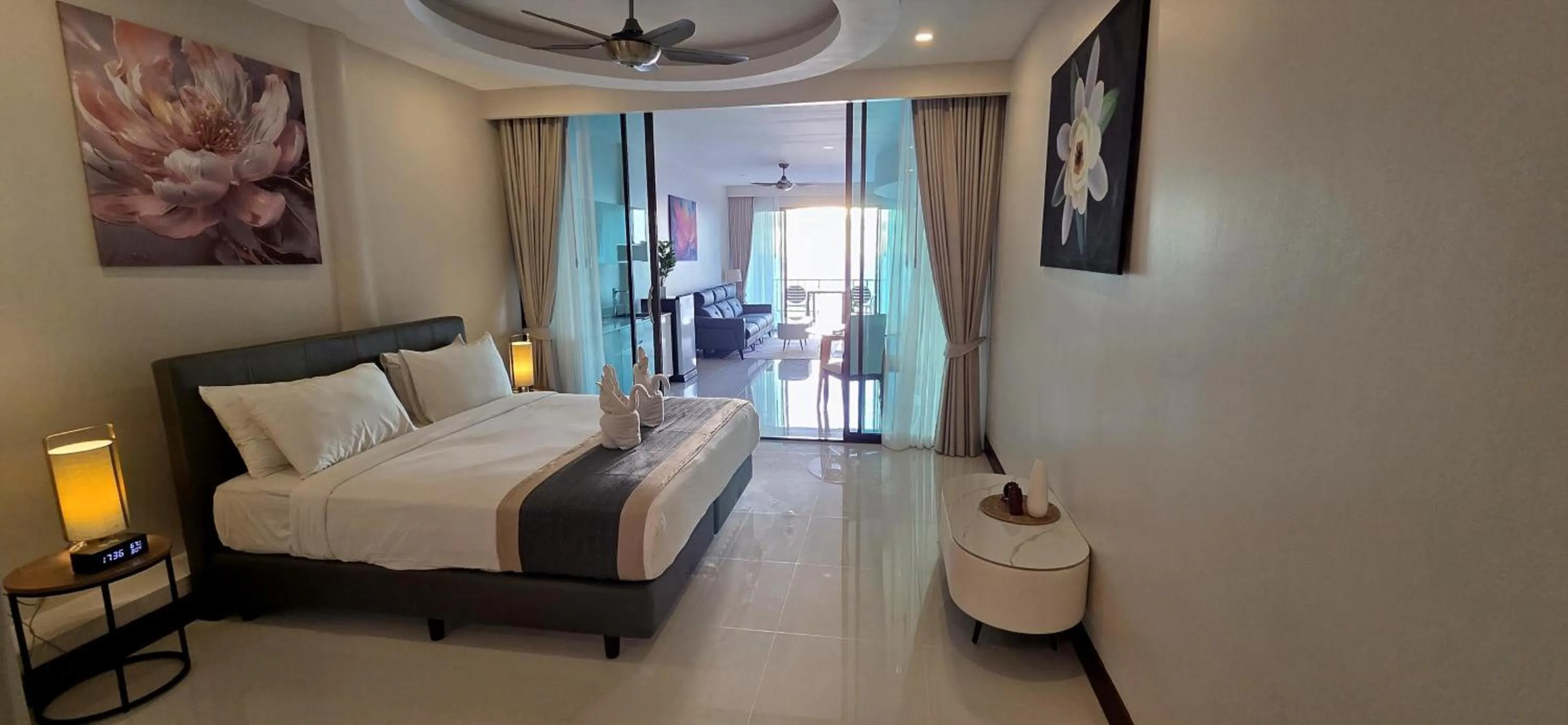 Bedroom, Bed in Sunset Hill Boutique Resort Koh Phangan