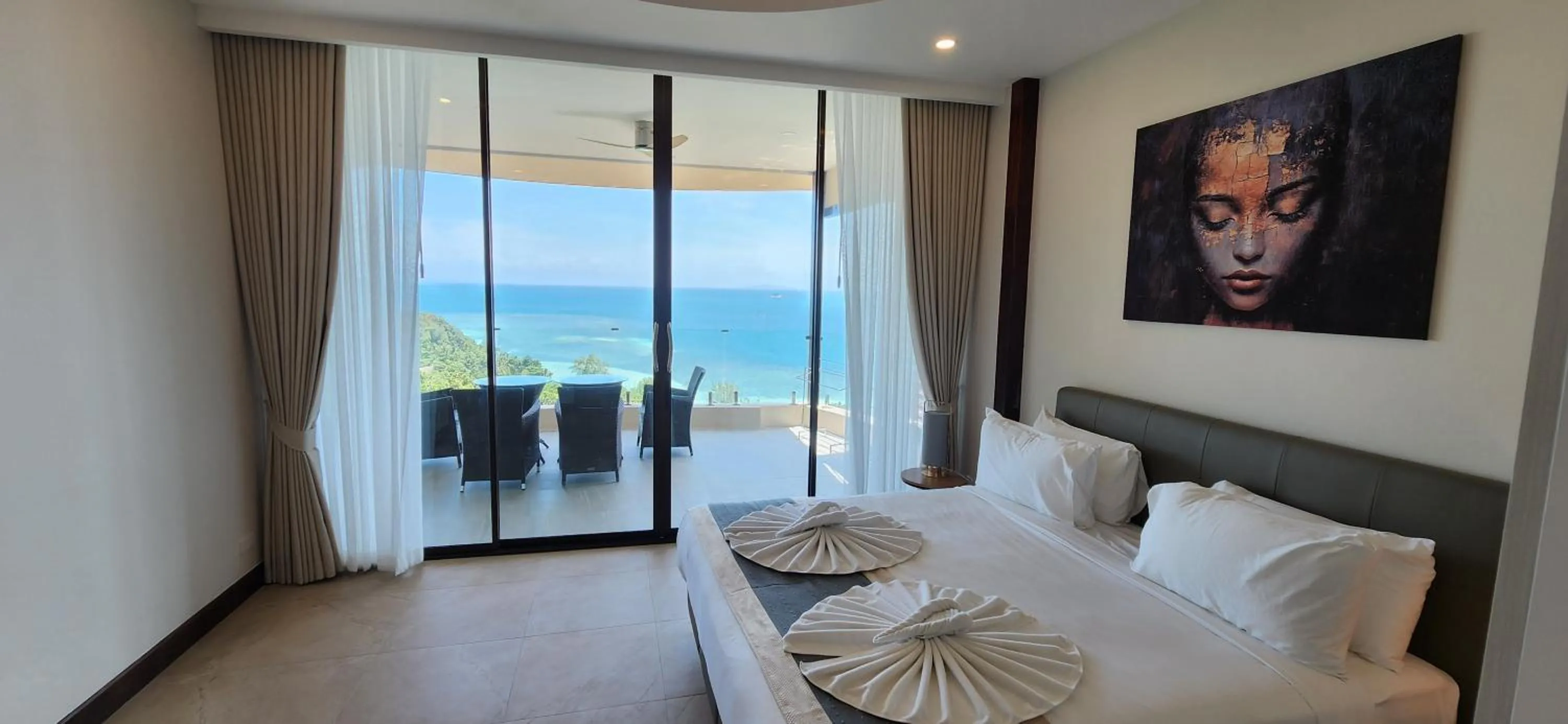 Bedroom, Bed in Sunset Hill Boutique Resort Koh Phangan