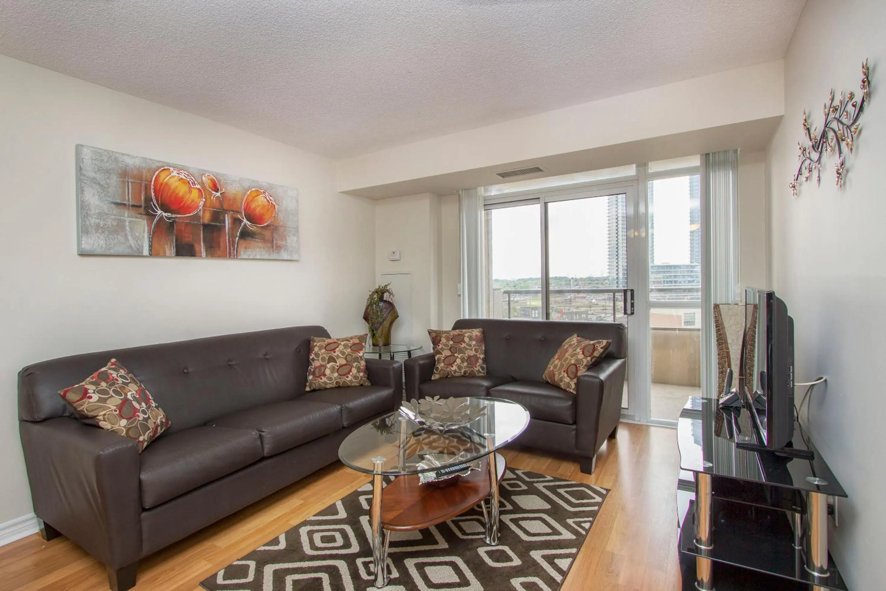 Living room in Platinum Suites Furnished Executive Suites