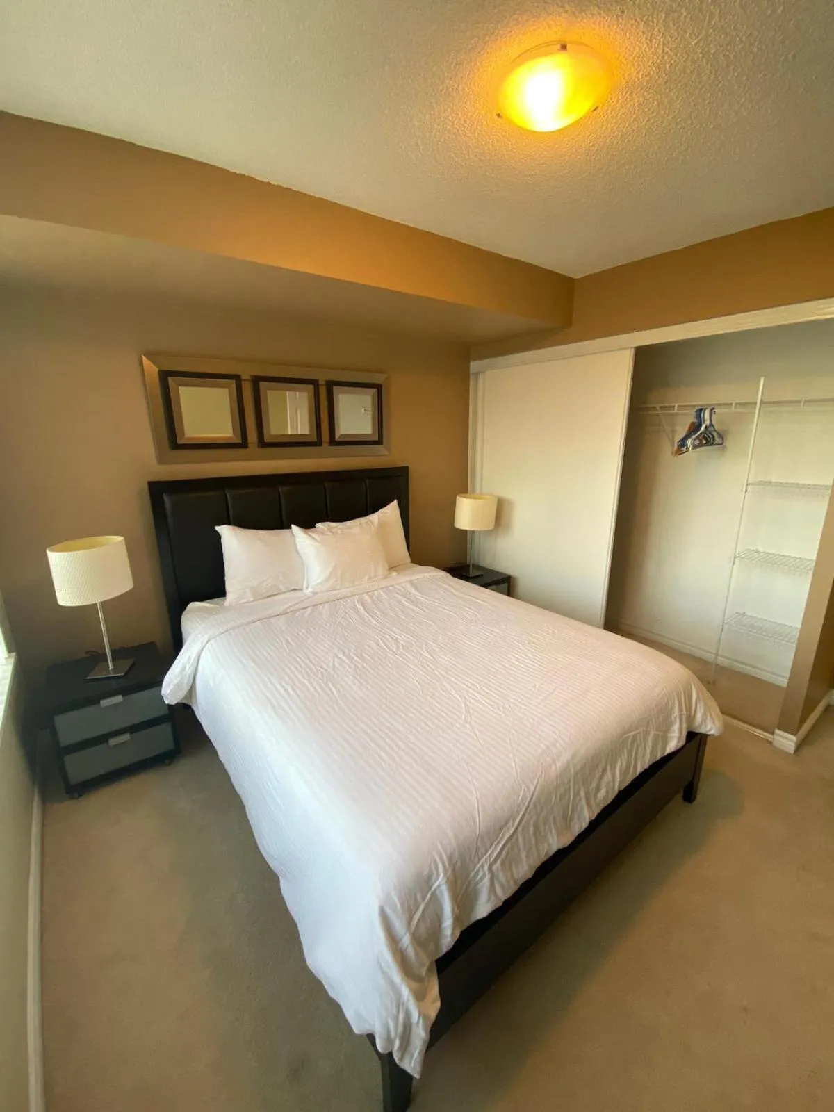 Bed in Platinum Suites Furnished Executive Suites