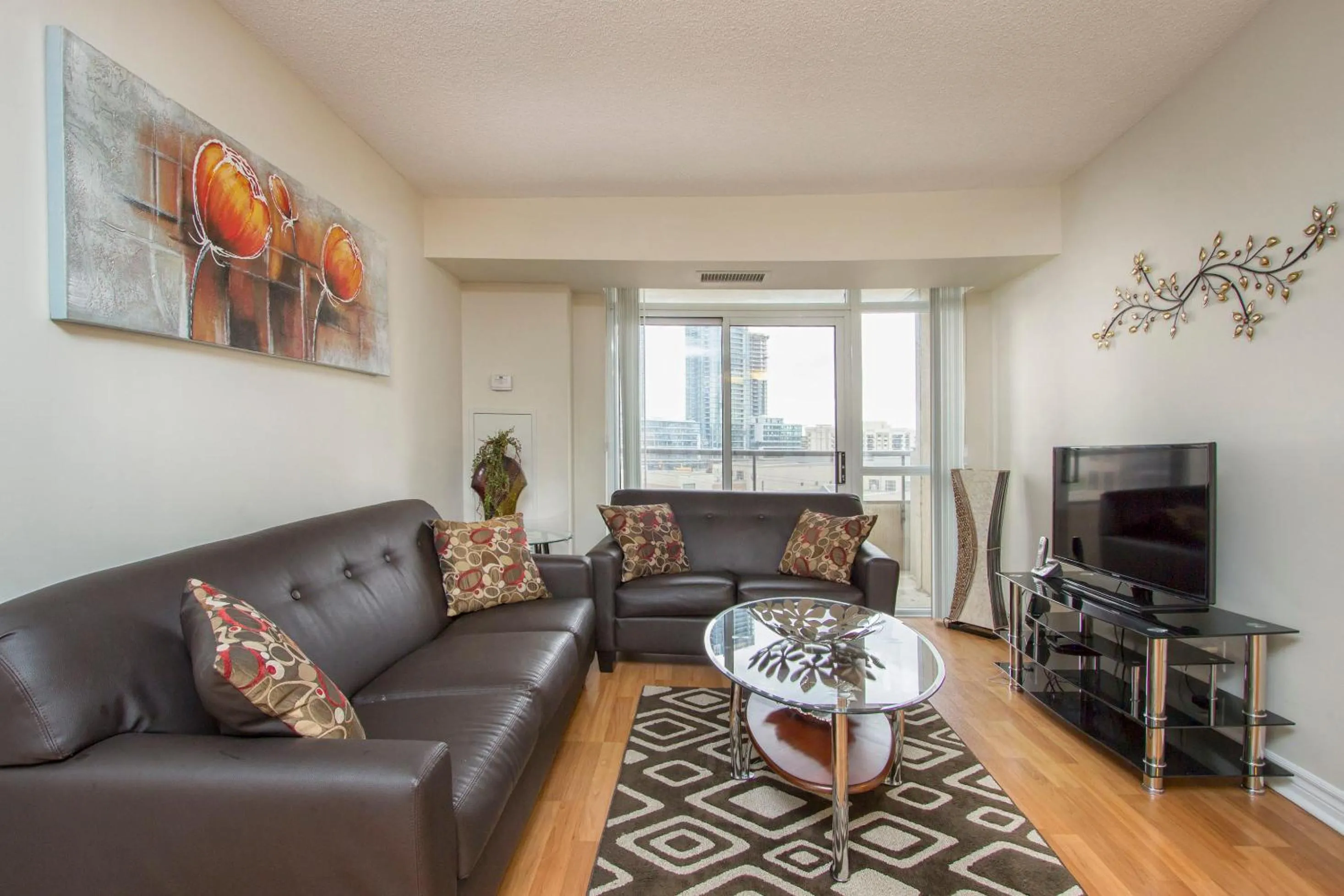 Living room in Platinum Suites Furnished Executive Suites