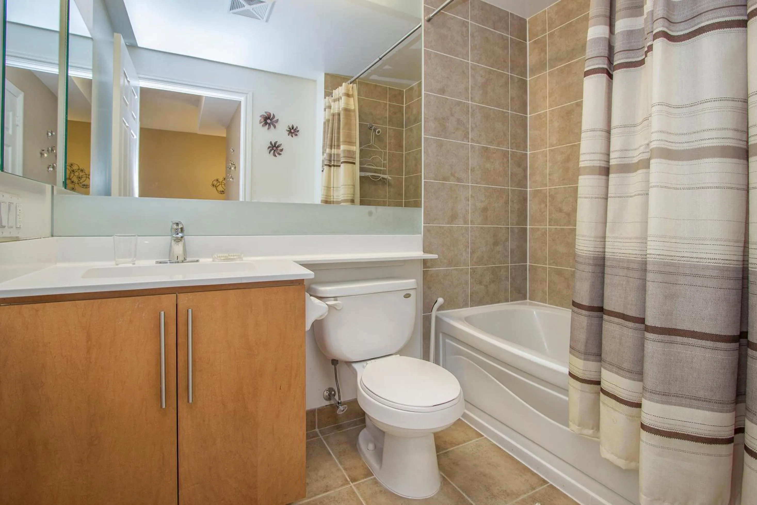 Bathroom in Platinum Suites Furnished Executive Suites