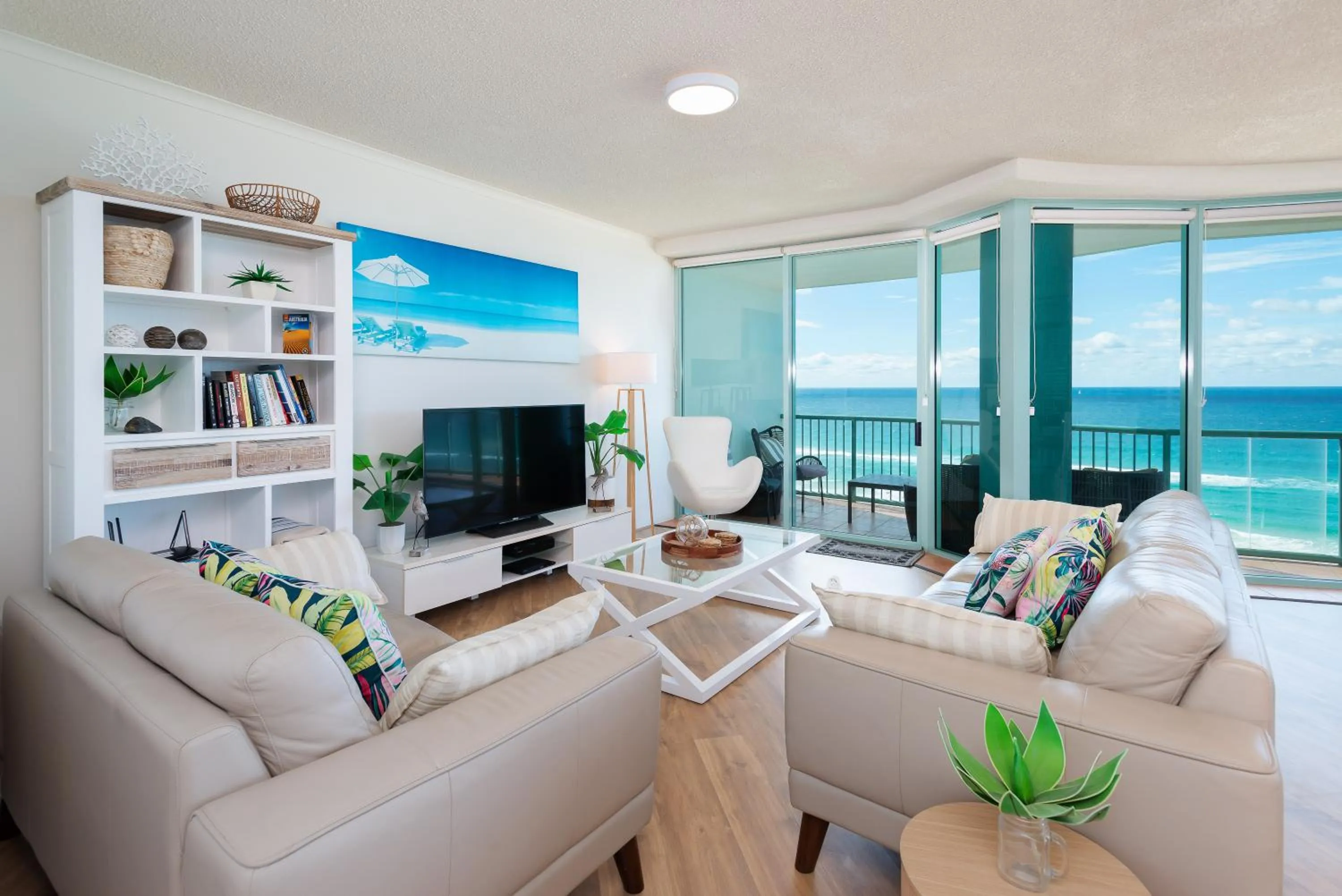 Living room in The Waterford on Main Beach