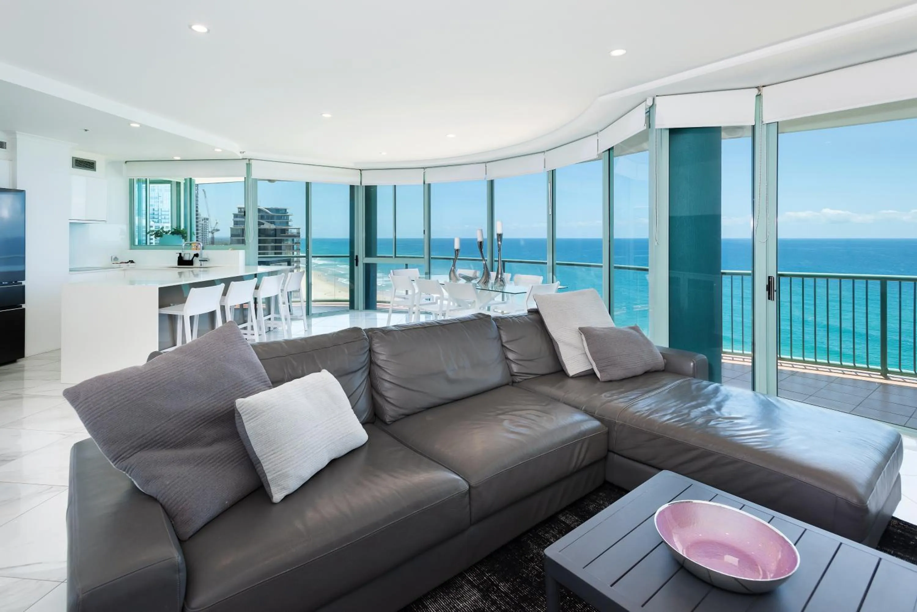 Living room in The Waterford on Main Beach