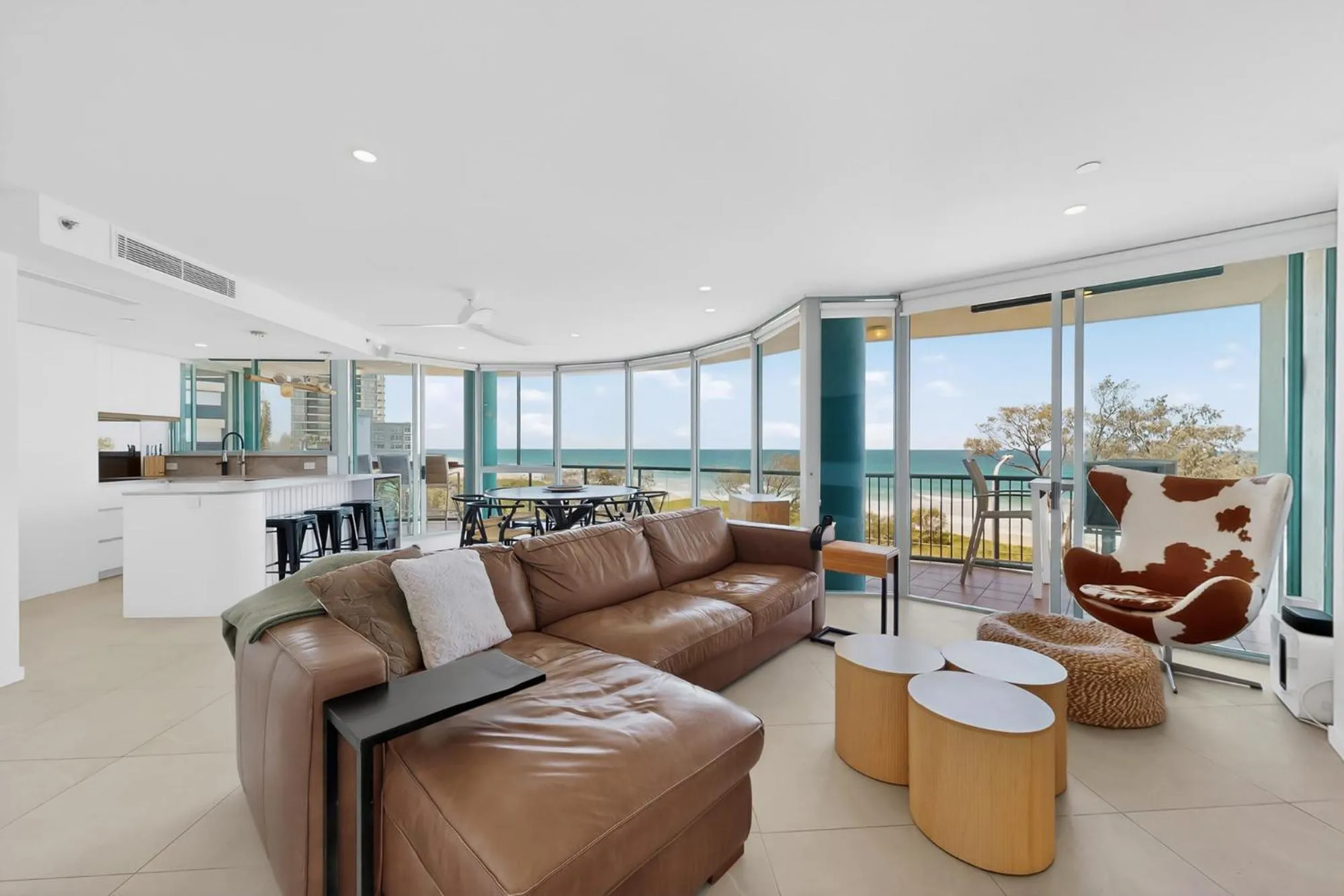 Living room in The Waterford on Main Beach