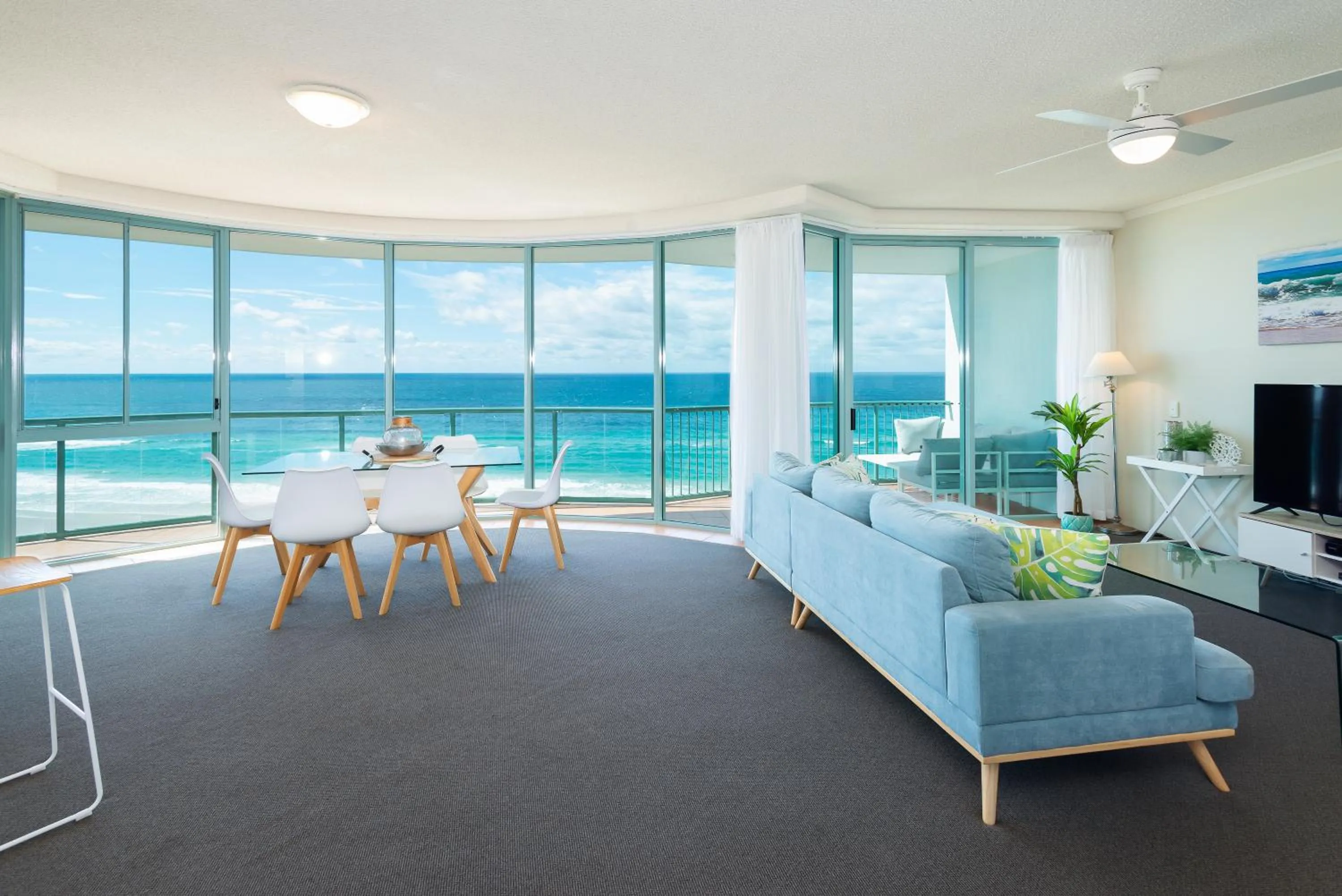 Living room in The Waterford on Main Beach