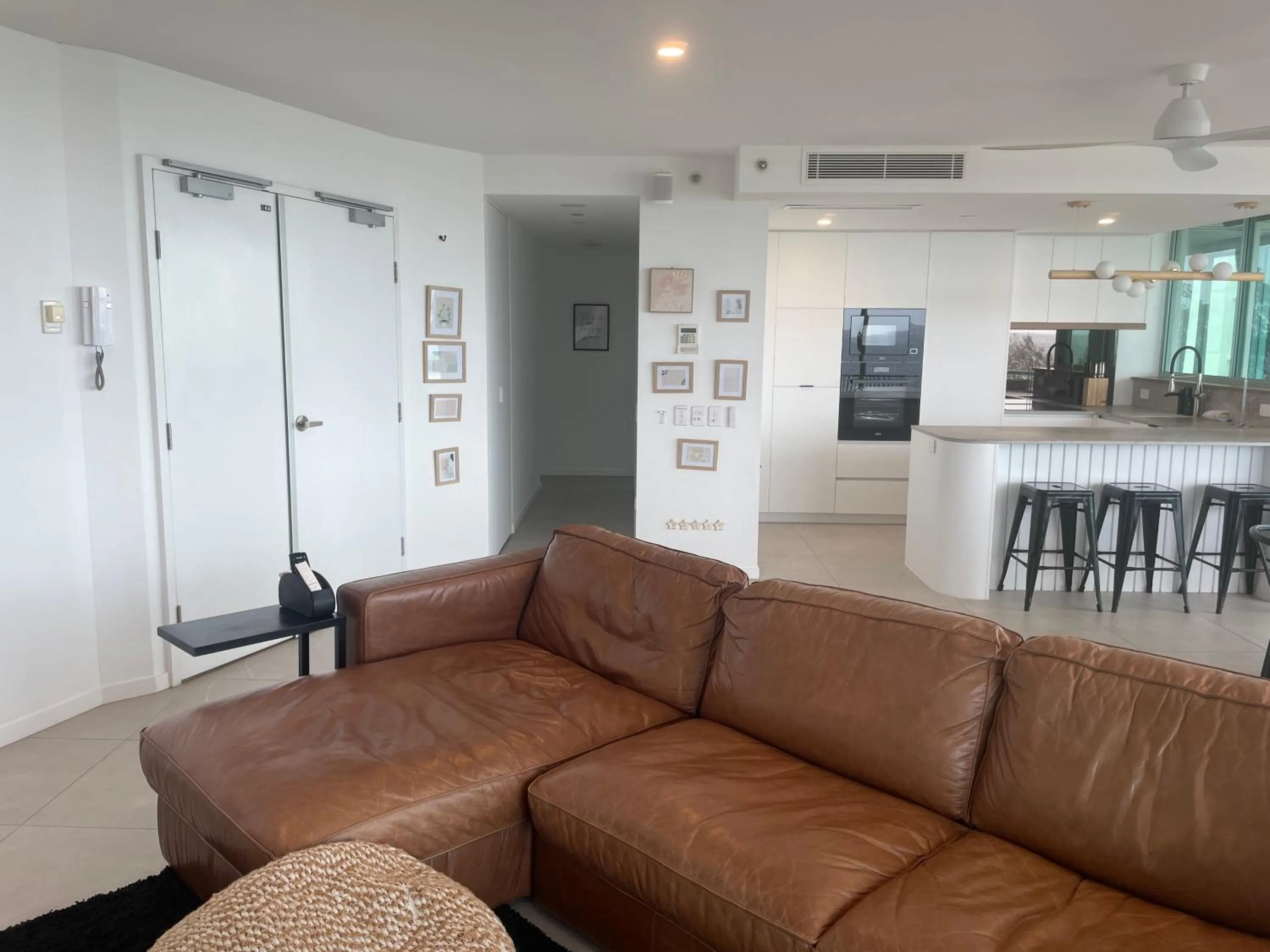 Living room in The Waterford on Main Beach